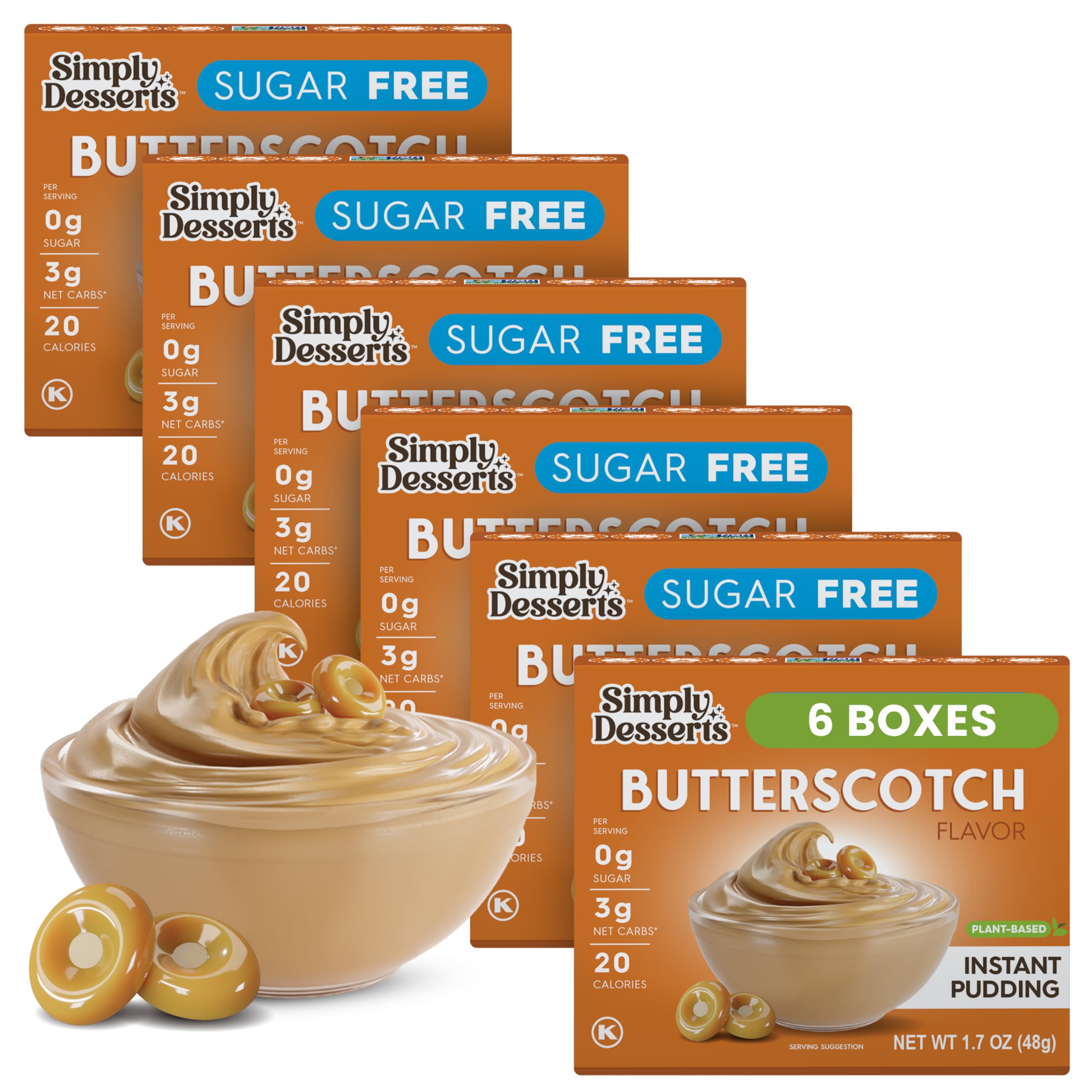 SIMPLY DESSERTS (Pack Of 12) Simply Desserts Pudding Butterscotch Instnt 1.7 Oz