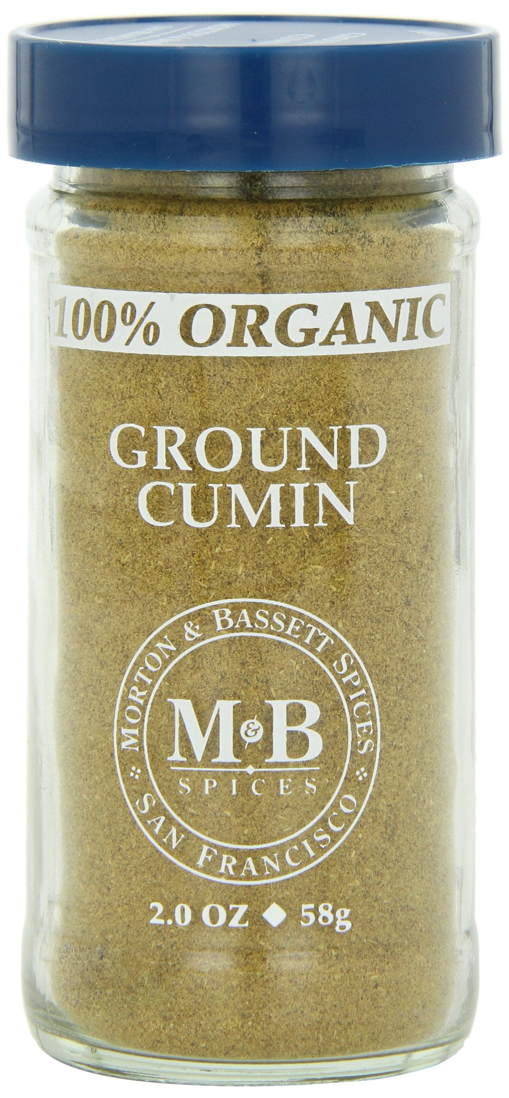 MORTON & BASSET (Pack of 6) Morton & Bassett Organic Ground Cumin Spice Single Loose Season 2 Oz