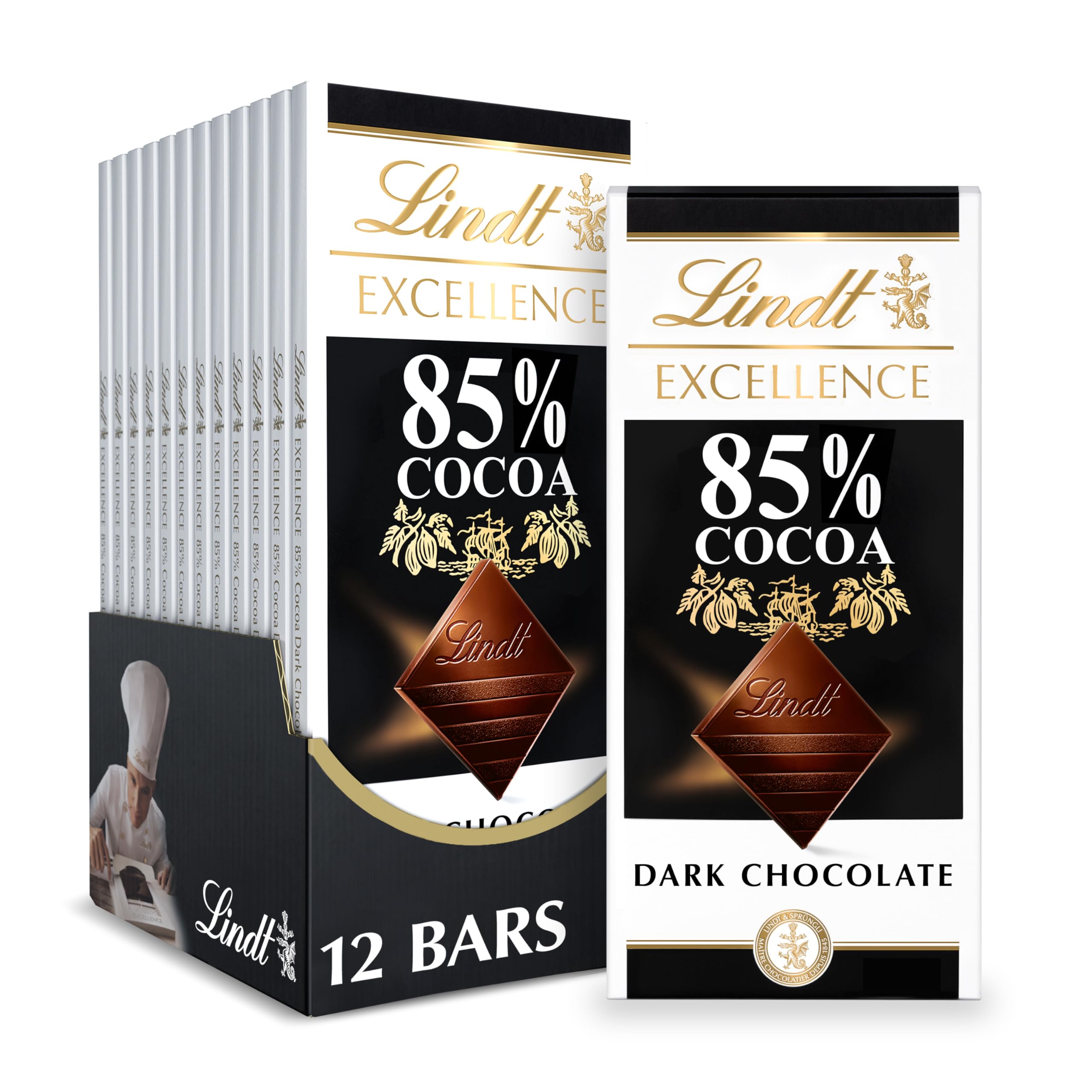 Lindt Excellence 85% Cocoa Dark Chocolate Bar