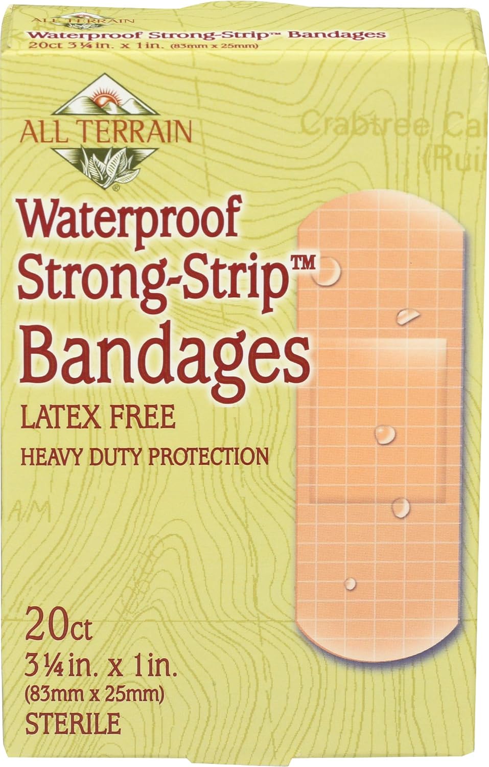 ALL TERRAIN (Pack of 12) All Terrain Super Stick Bandages First Aid Supplies 20 Pieces