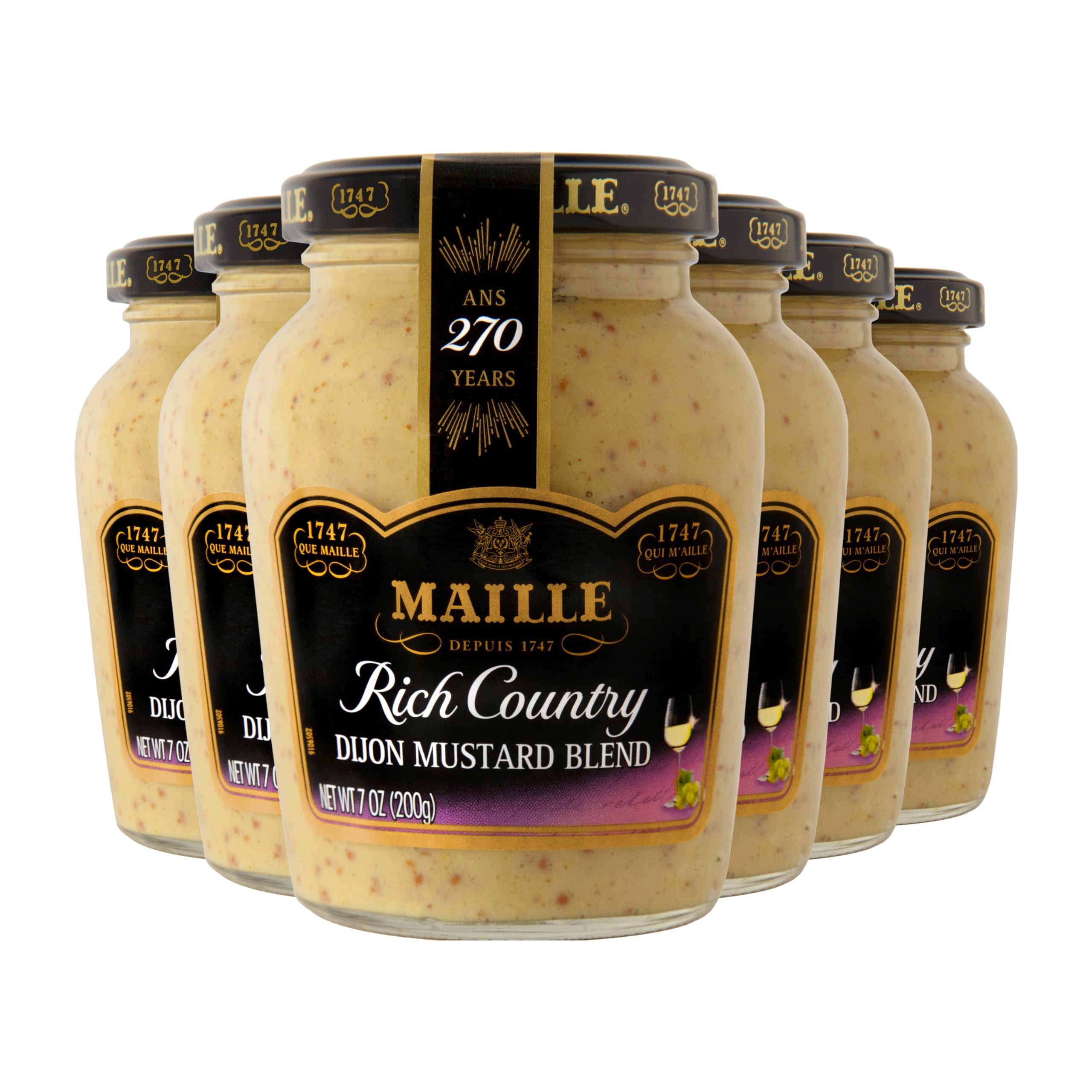 Maille Mustard Dijon Rich Country Style Condiment