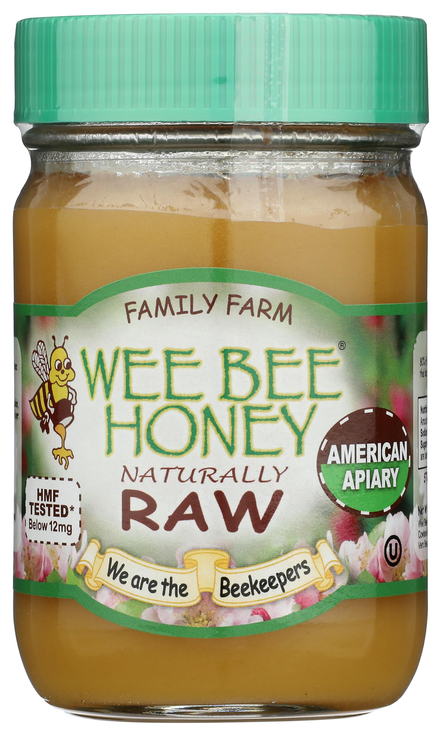 WEE BEE (Pack of 5) Wee Bee Honey Raw Unheated Unfiltered Honey Liquid 16 Oz