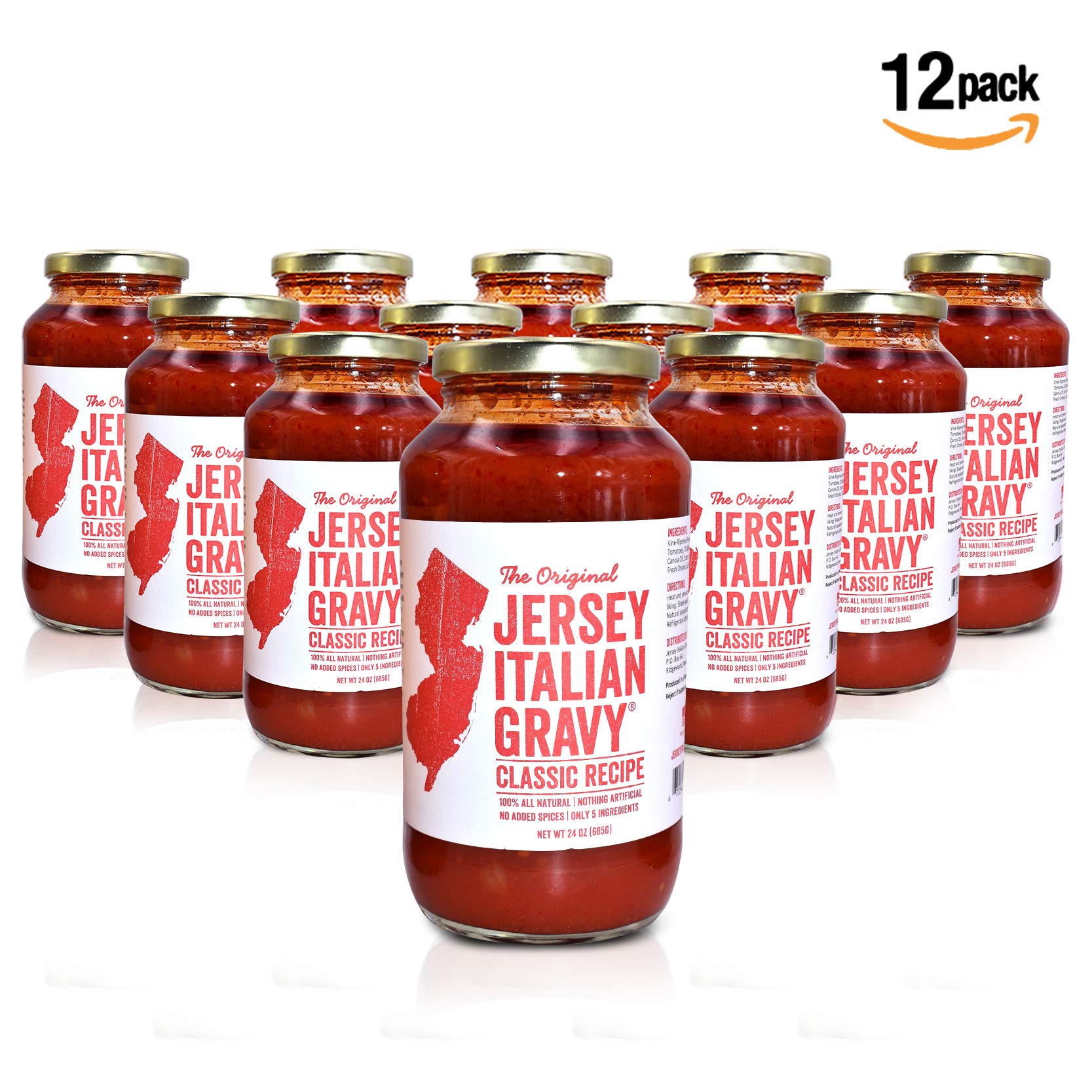 Jersey Italian Gravy Classic Marinara Pasta Sauce