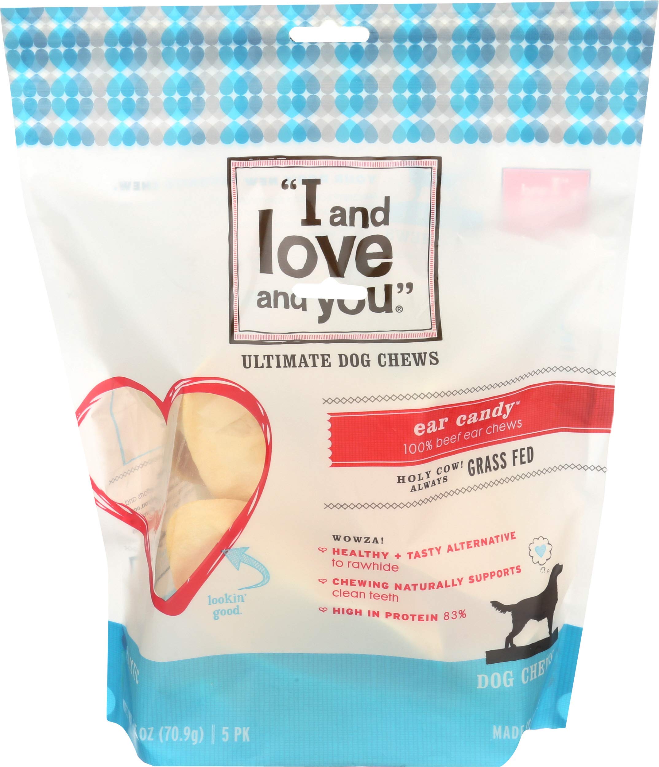 I&Love&You I And Love And You Dog Chews - Ear Candy - Beef Ear