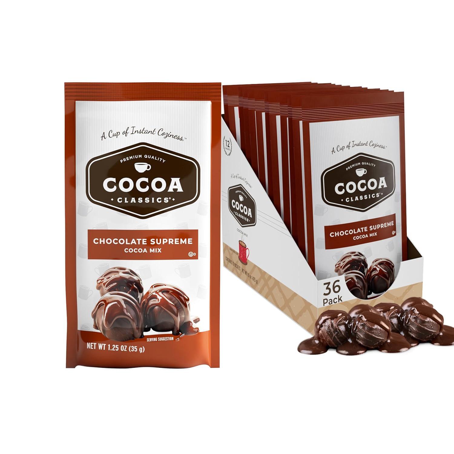 COCOA CLASSICS (Pack Of 36) Cocoa Classics Cocoa Mix Chocolate Supreme 1.25 Oz