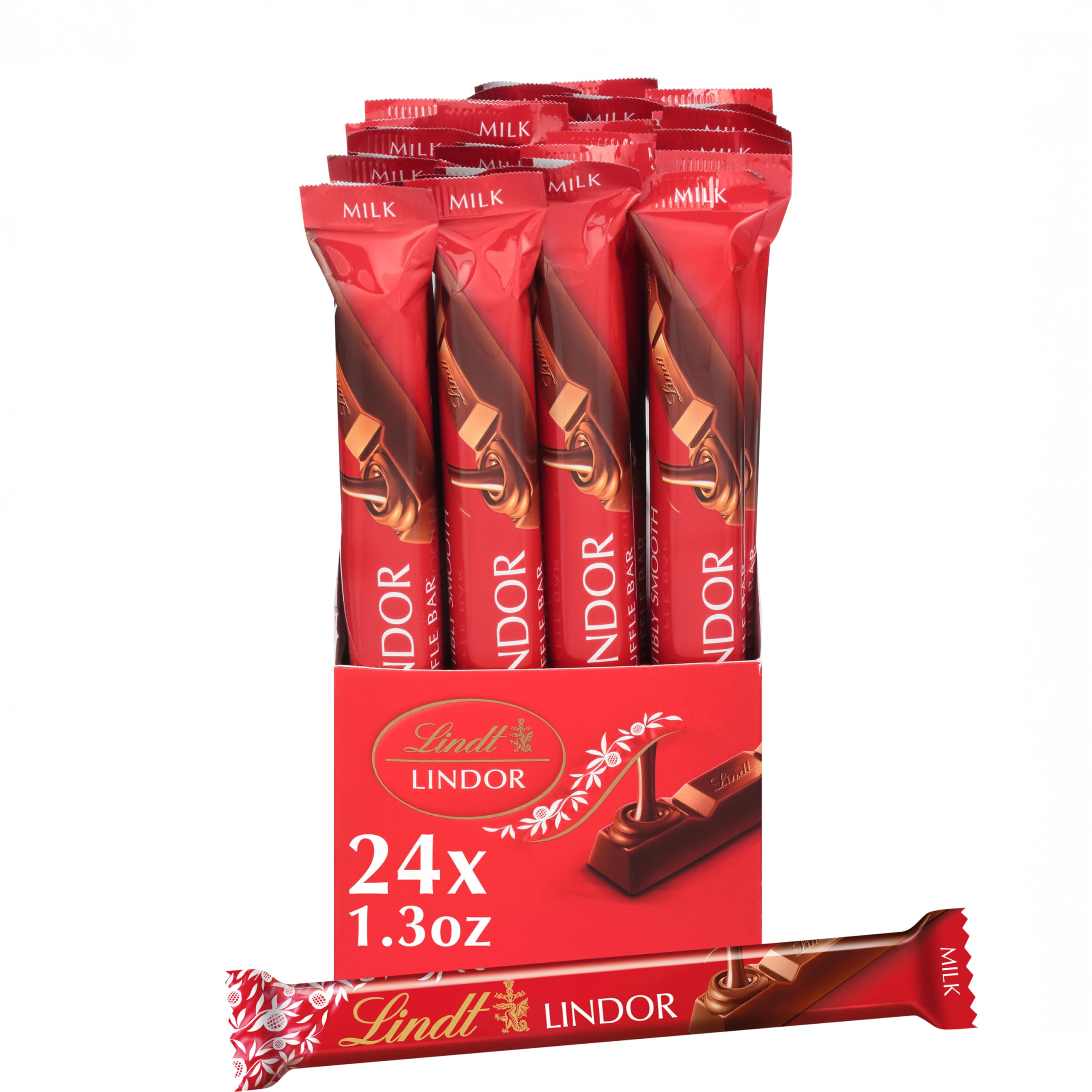 Lindt Milk Chocolate Lindor Tray Assorted Chocolates 24 Piec