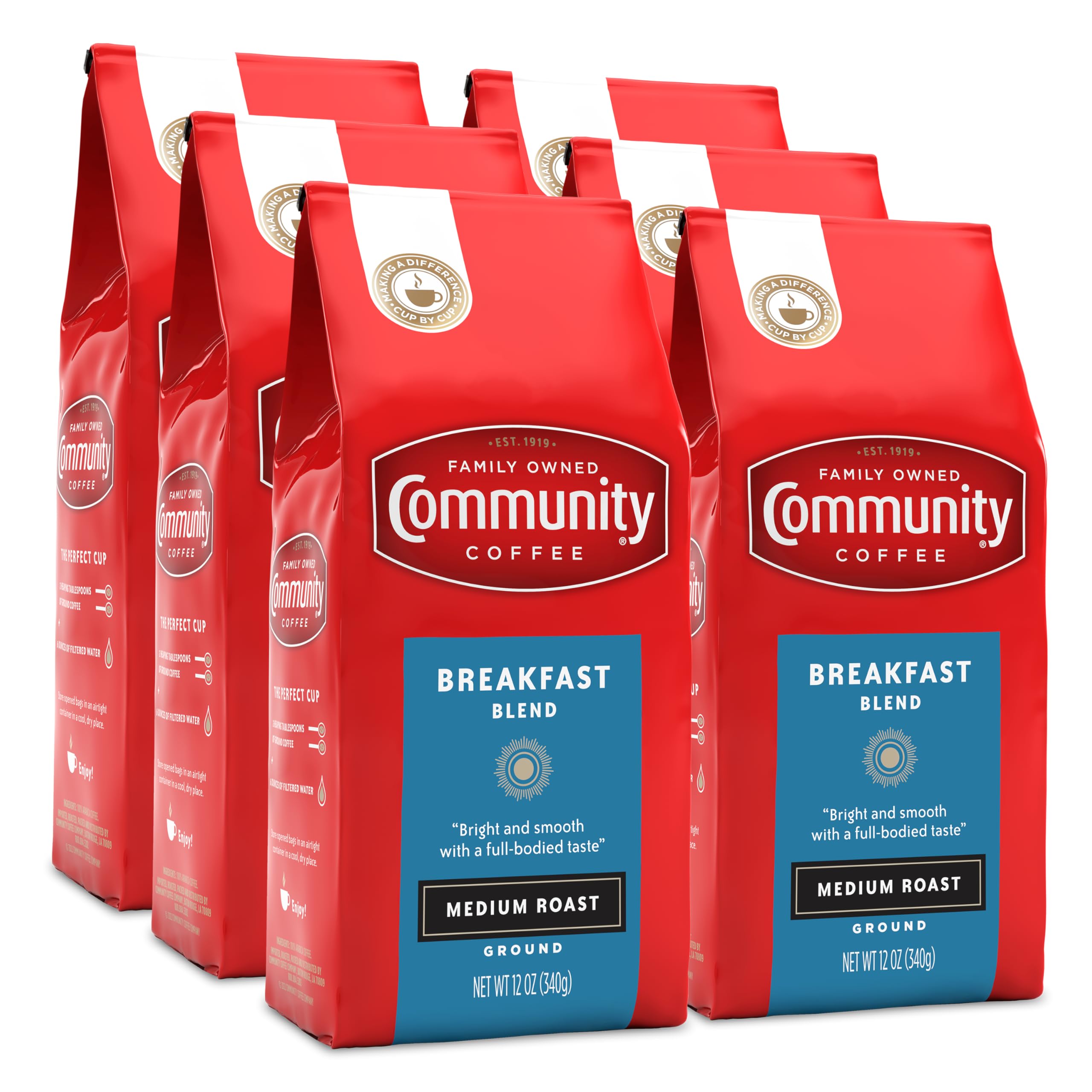 Community Coffee Breakfast Blend Ground Coffee Natural