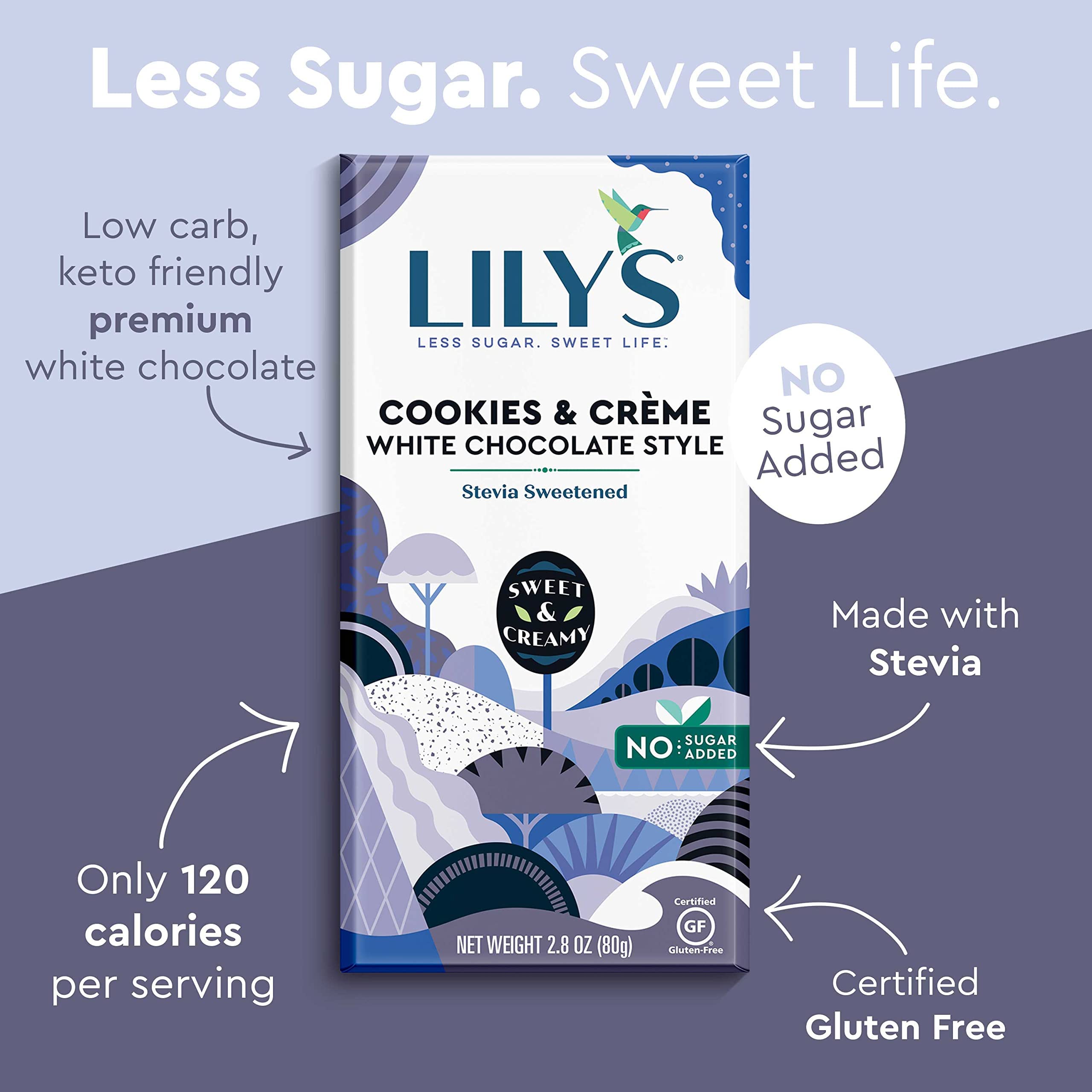 Lily's White Chocolate Bar with Creme Filling