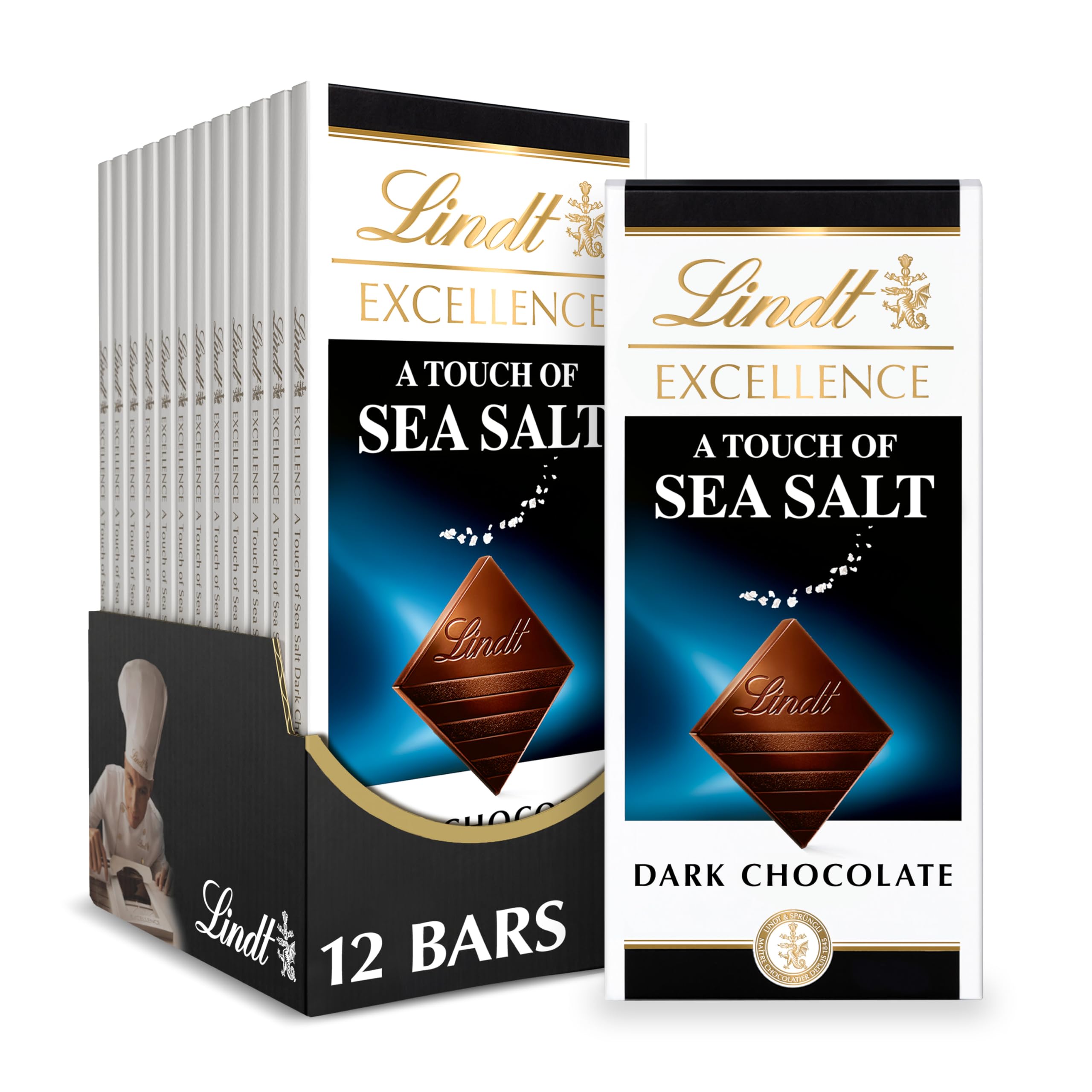 Lindt Excellence Dark Chocolate Bar with Sea Salt
