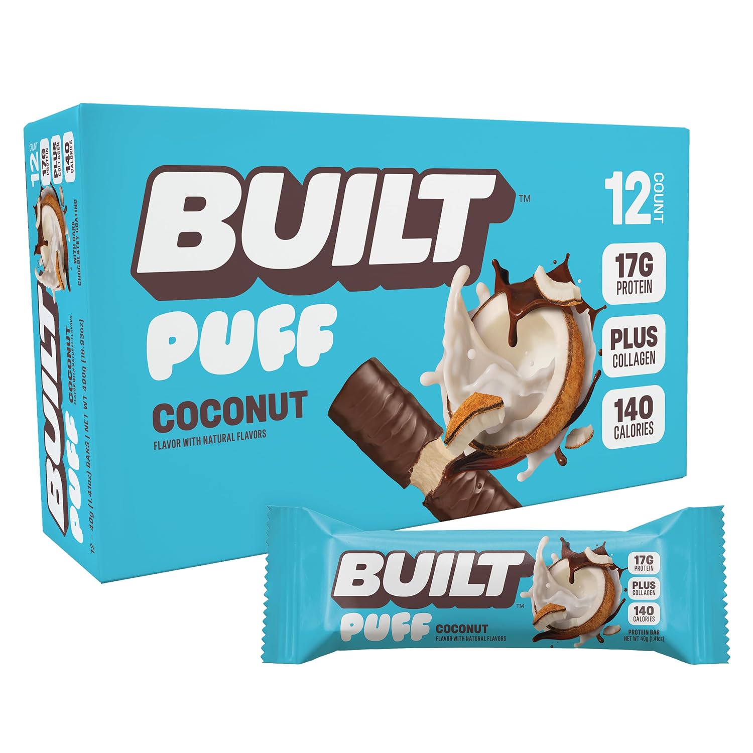 Built Bar Coconut Marshmallow Puff