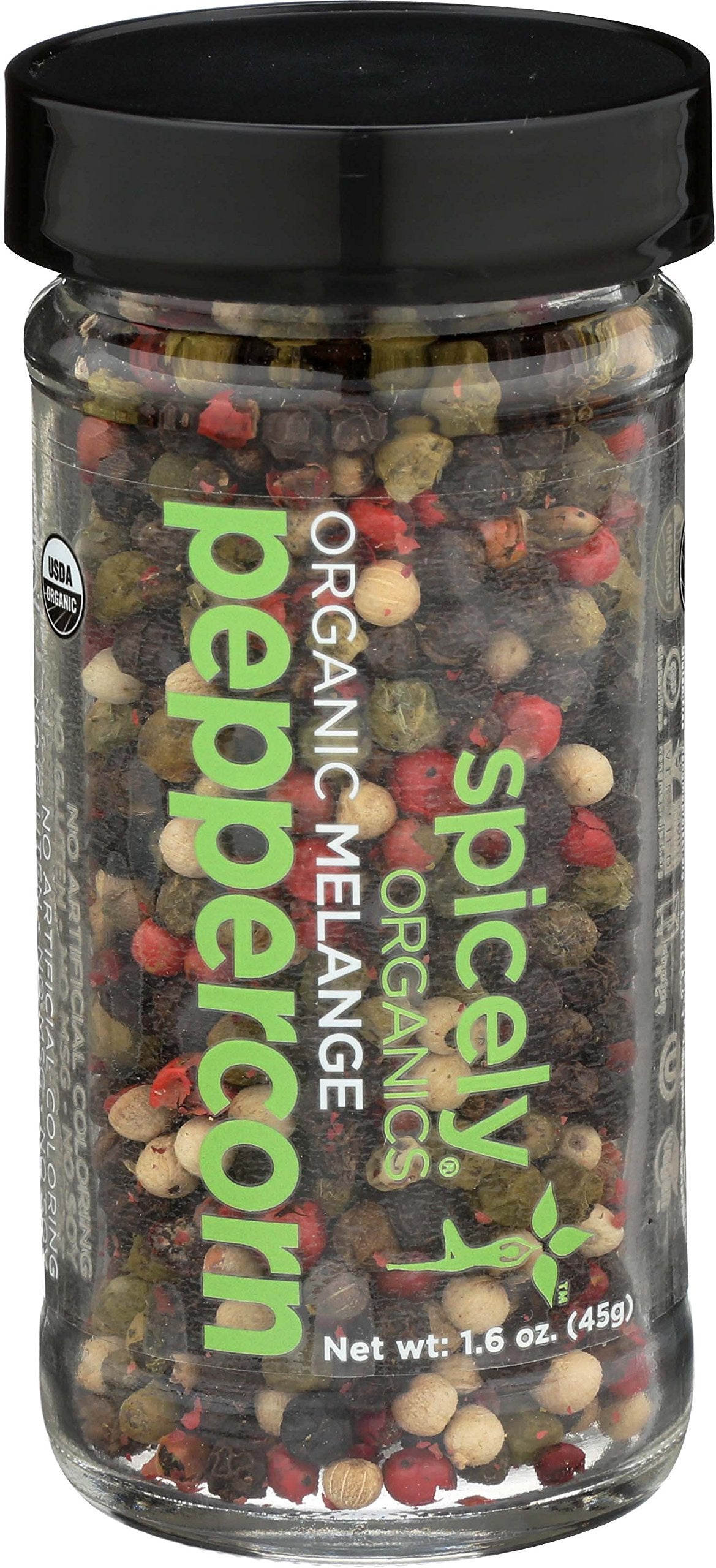 Spicely Organics Spice Peppercorn Melange Jar Spice Single