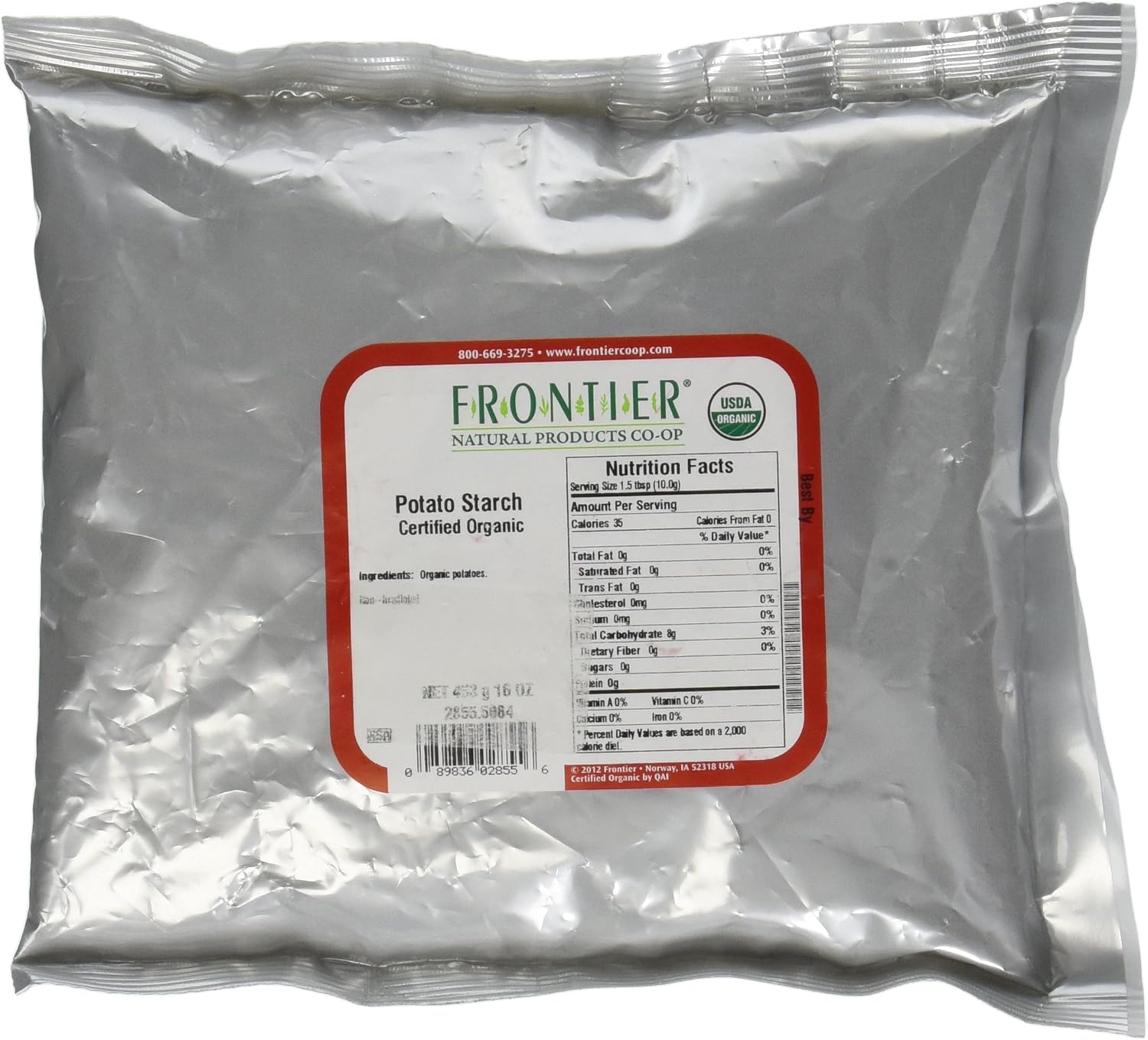 FRONTIER BULK (Pack of 8) Frontier Bulk Organic Potato Starch 16 Oz