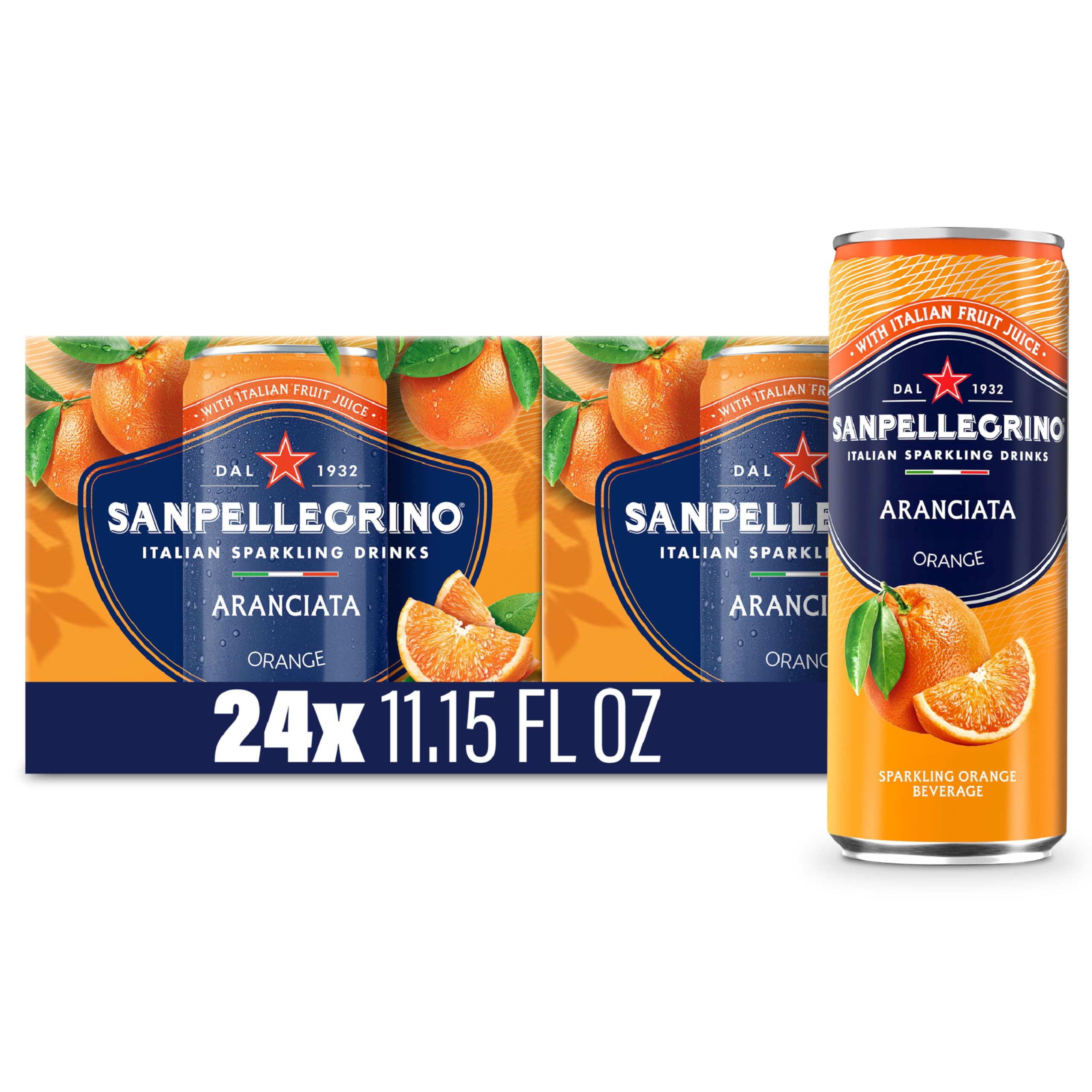 San Pellegrino Sparkling Aranciata Beverage 6 Pack
