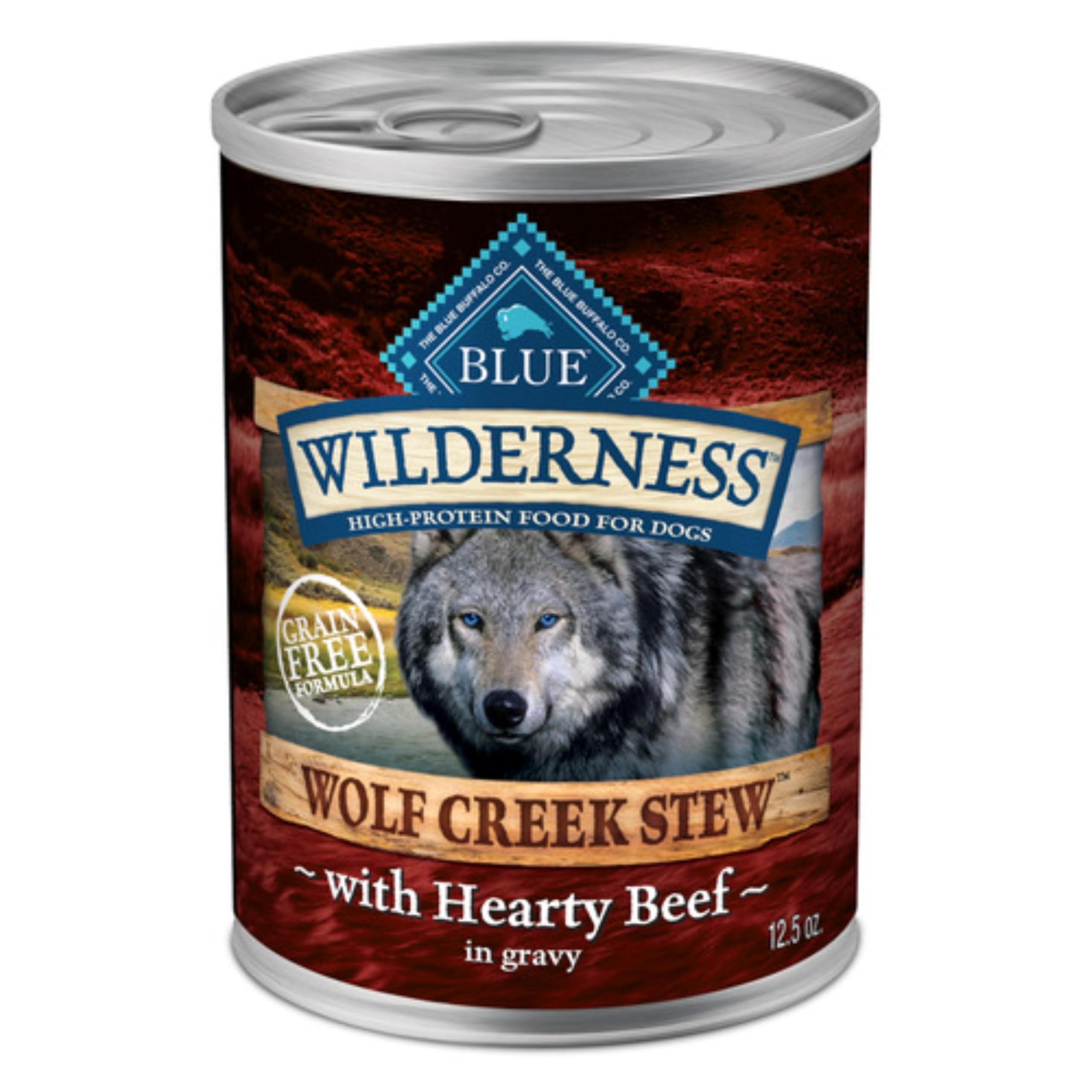 Blue Buffalo Wilderness Wolf Creek Stew, Hearty Beef in Gravy
