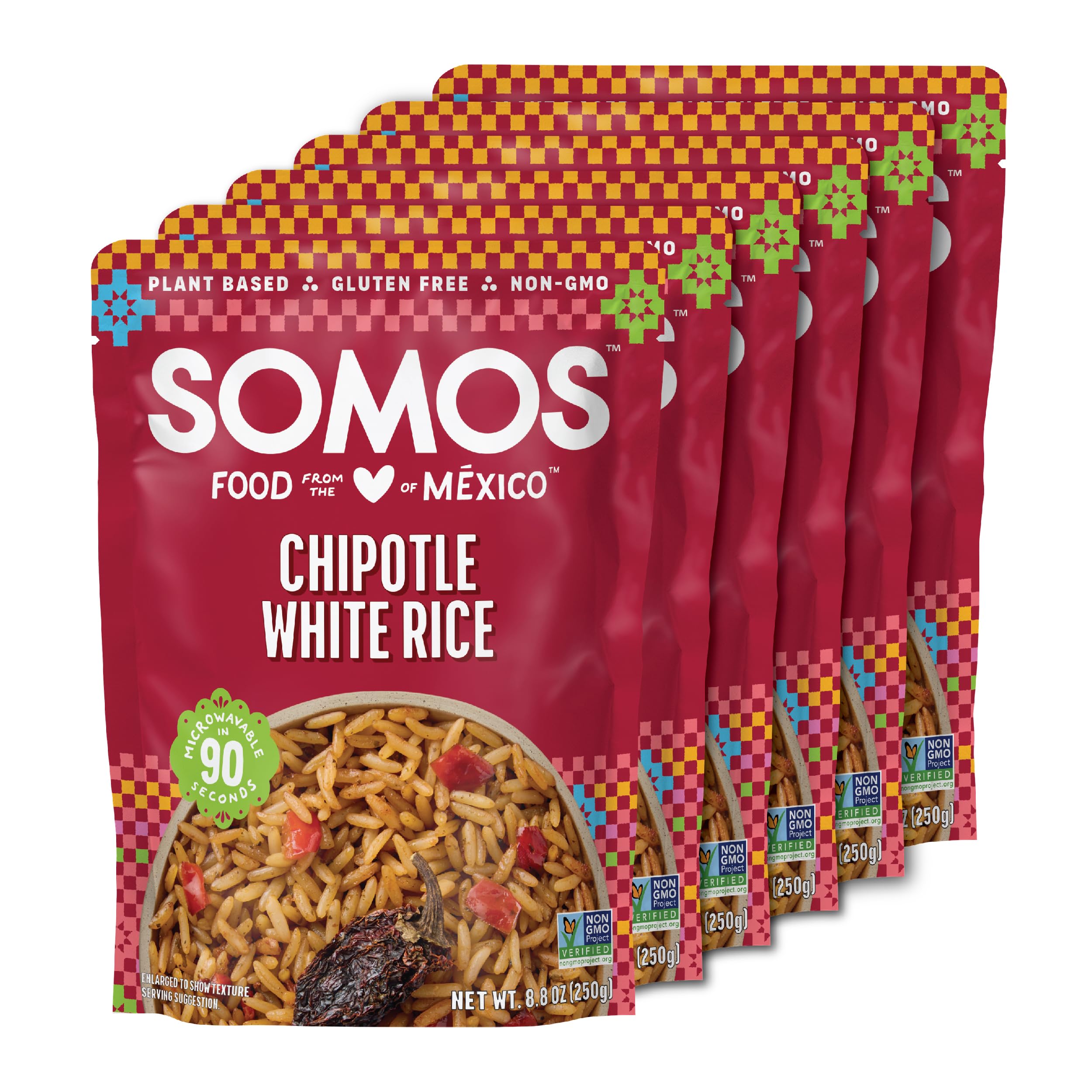 SOMOS (Pack Of 12) Somos Rice Chipotle White 8.8 Oz