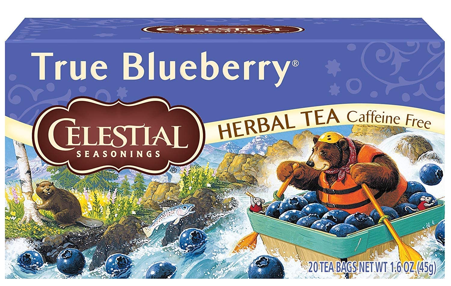 Celestial Seasonings True Blueberry Herb Tea (6x20 bag)