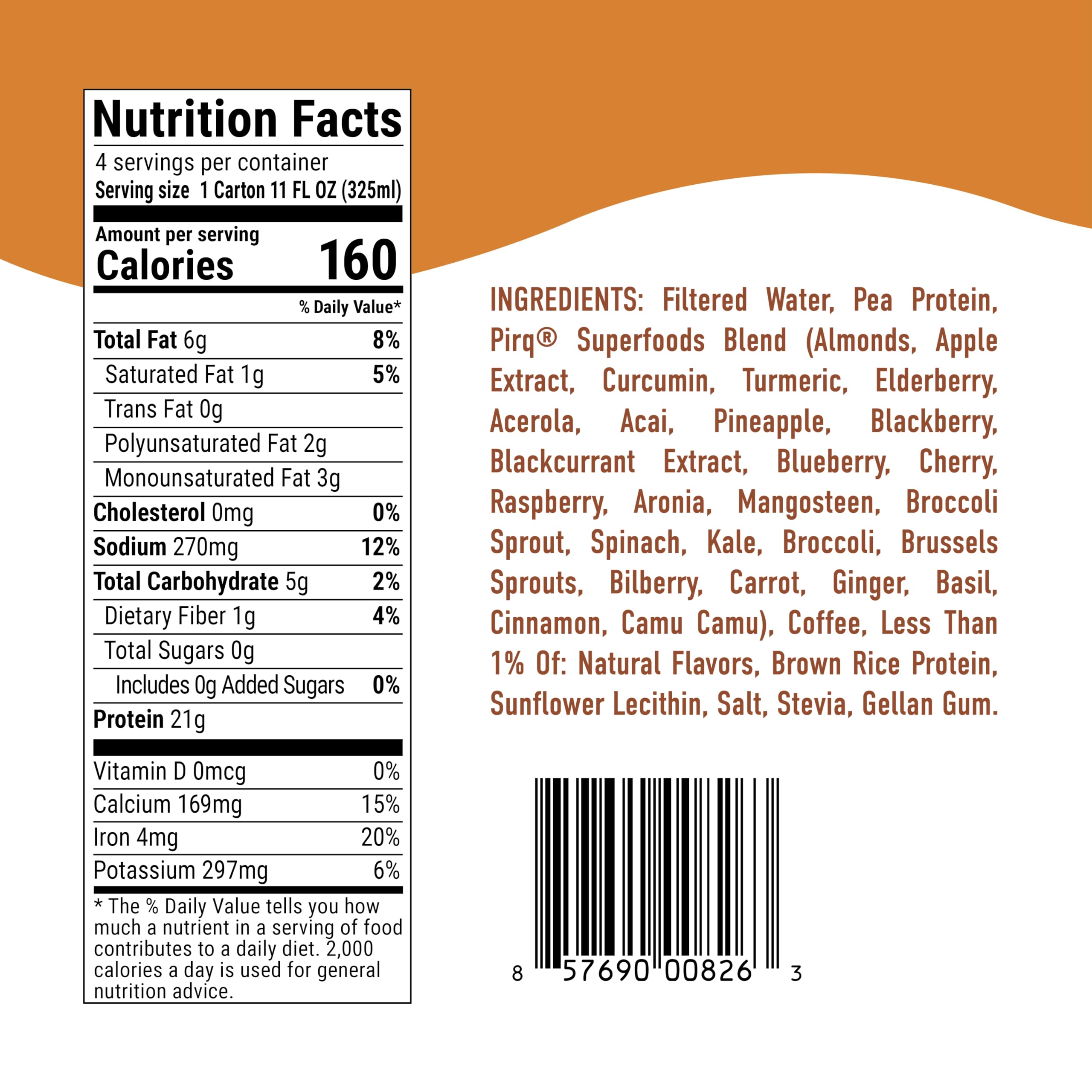 Pirq Plant Protein Crml Coffee