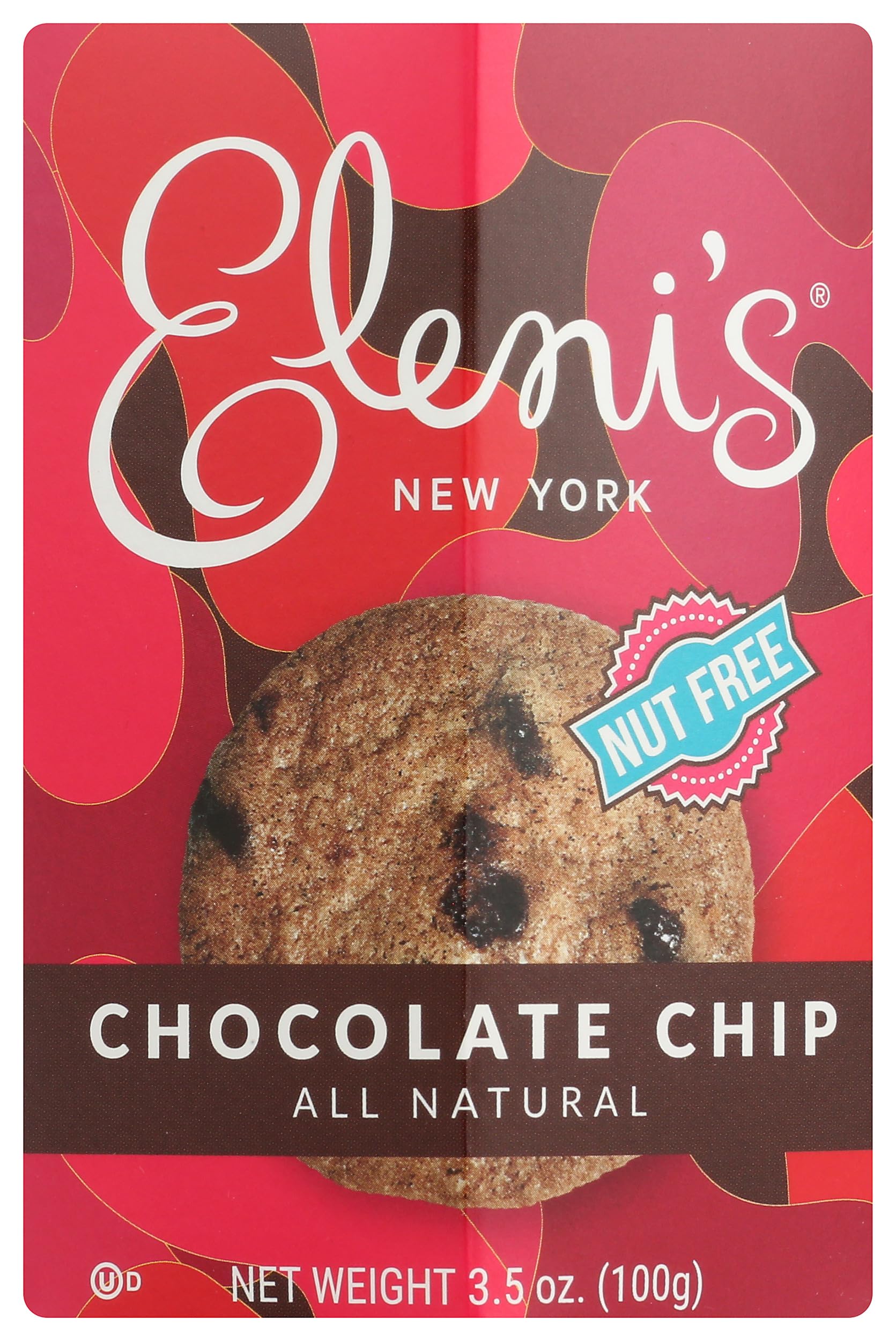 ELENIS COOKIES (Pack of 12) Elenis Cookies Chocolate Chip Classic Hard and Soft Baked Co 3.5 Oz