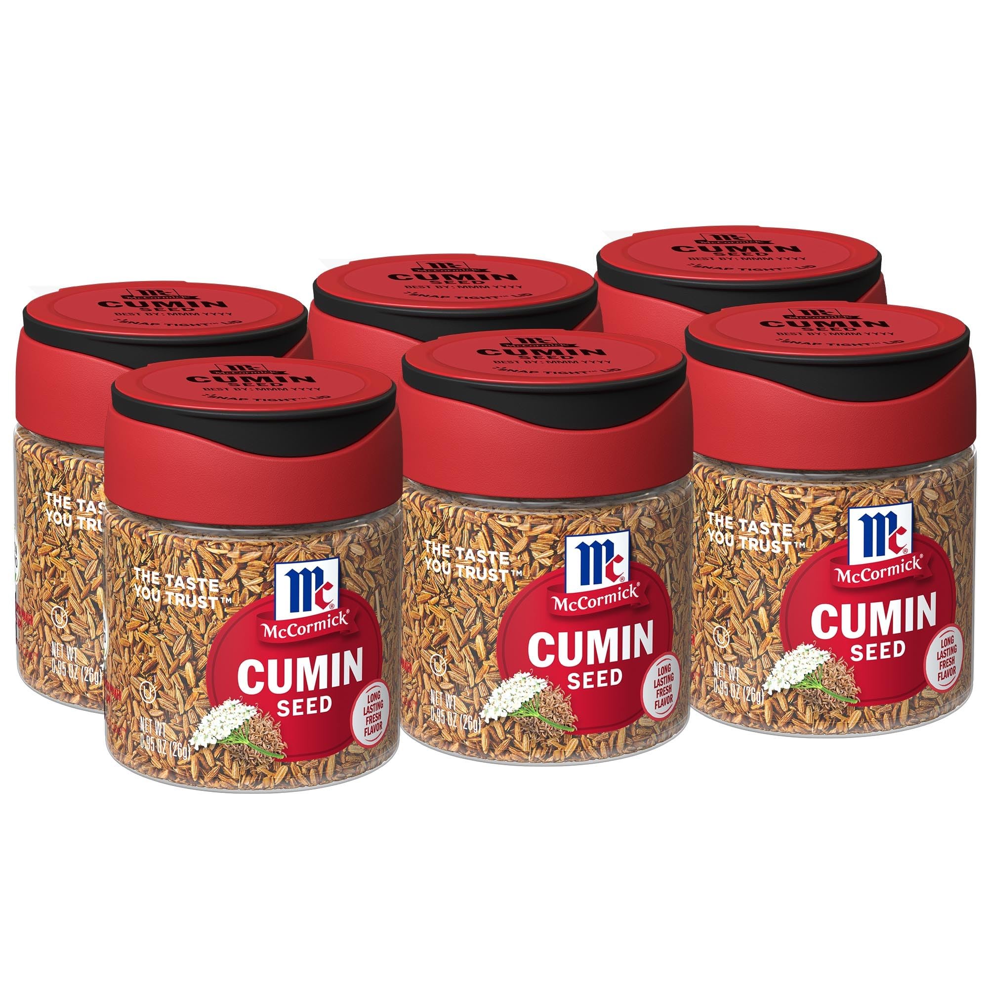 MC CORMICK (Pack of 18) McCormick Cumin Seed Whole Spice Single Loose Seasoning 0.95 Oz