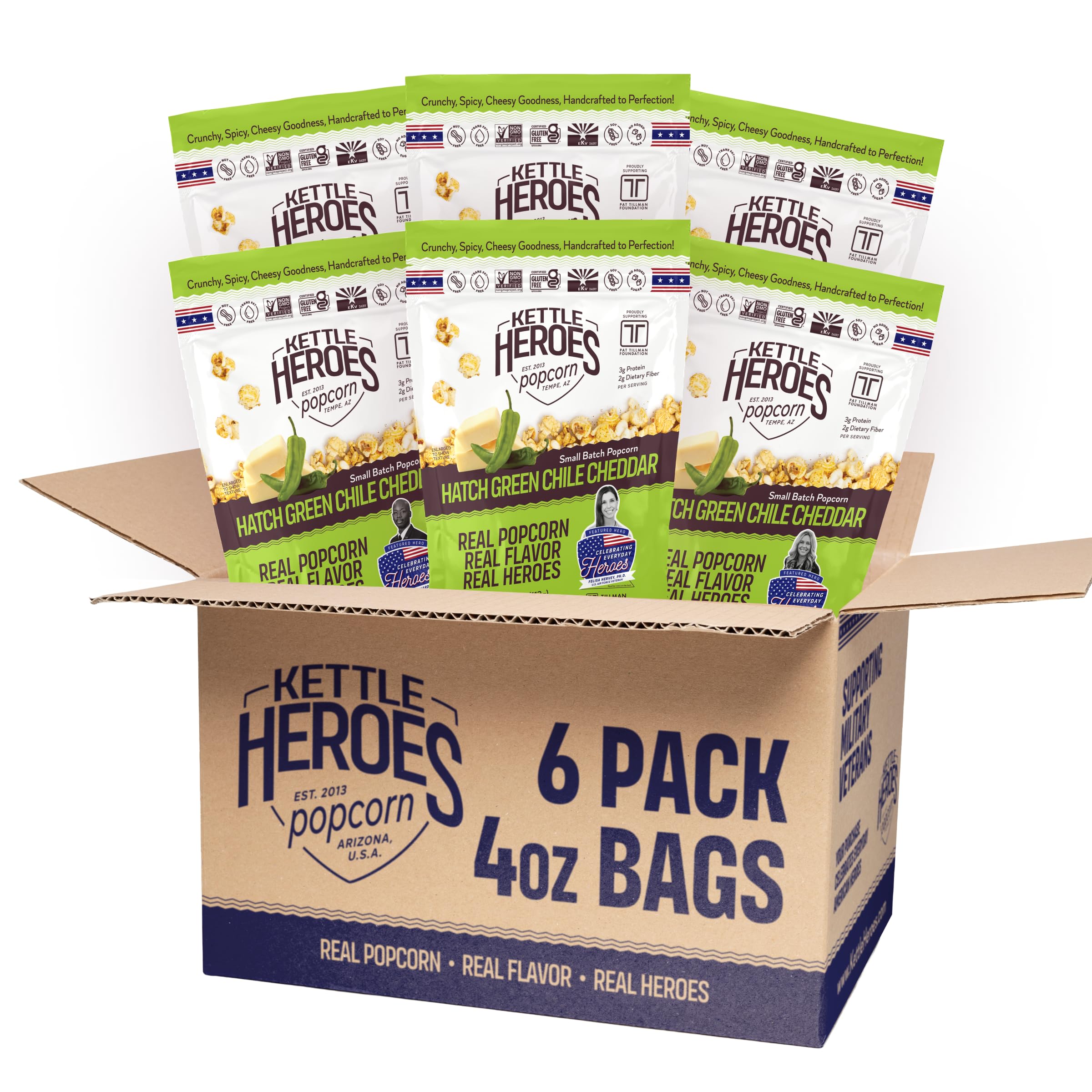 Kettle Heroes Kettle Corn Hatch Green Chile Cheddar