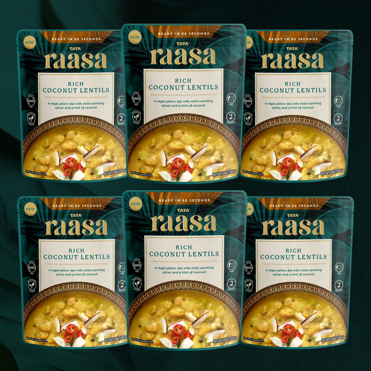 Tata Raasa Lentils Coconut Rich Indian Entree Prepared Dish