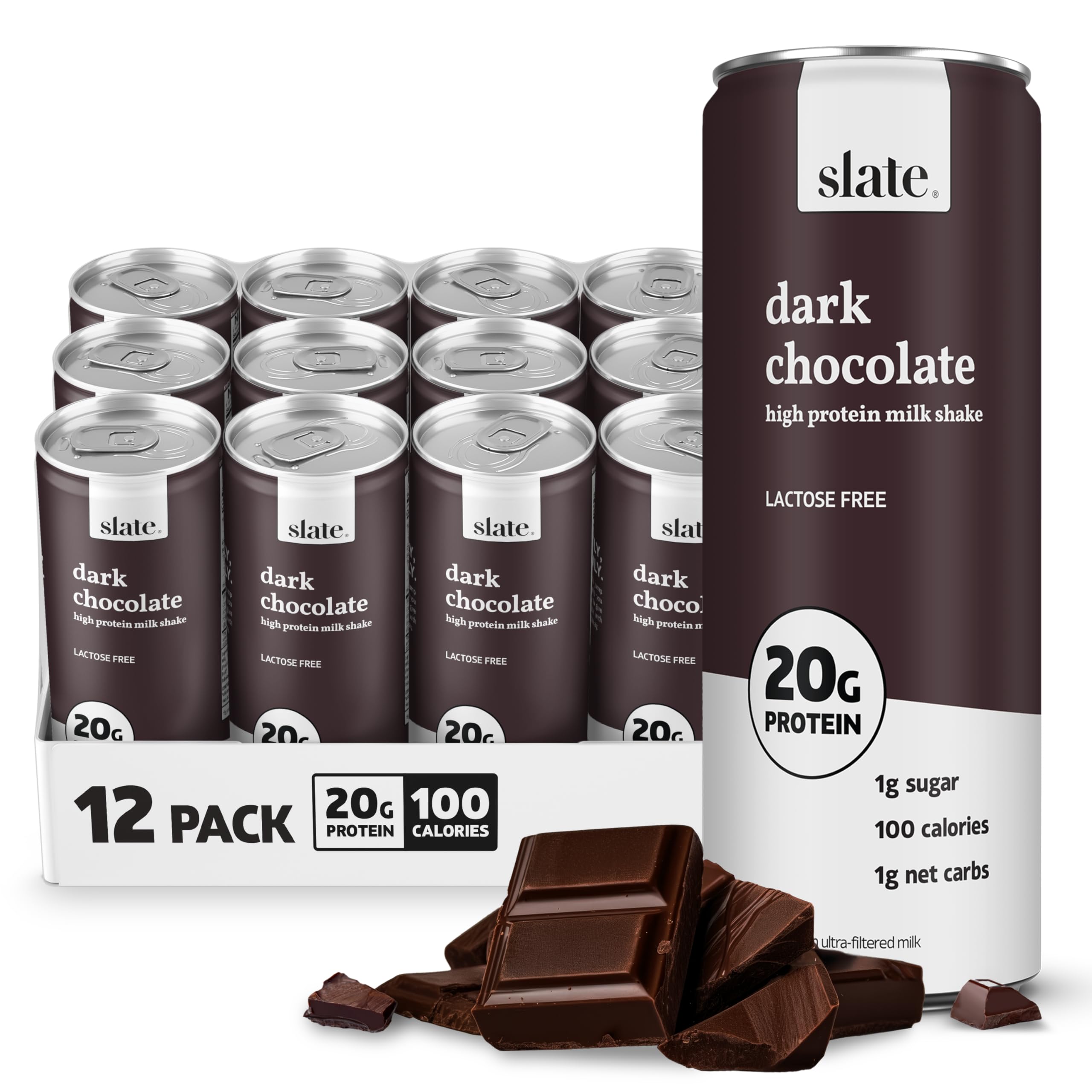 Slate Protein Shake Dark Chocolate