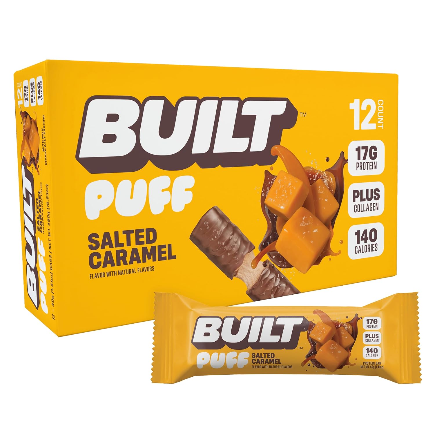 Built Bar Salted Caramel Puff