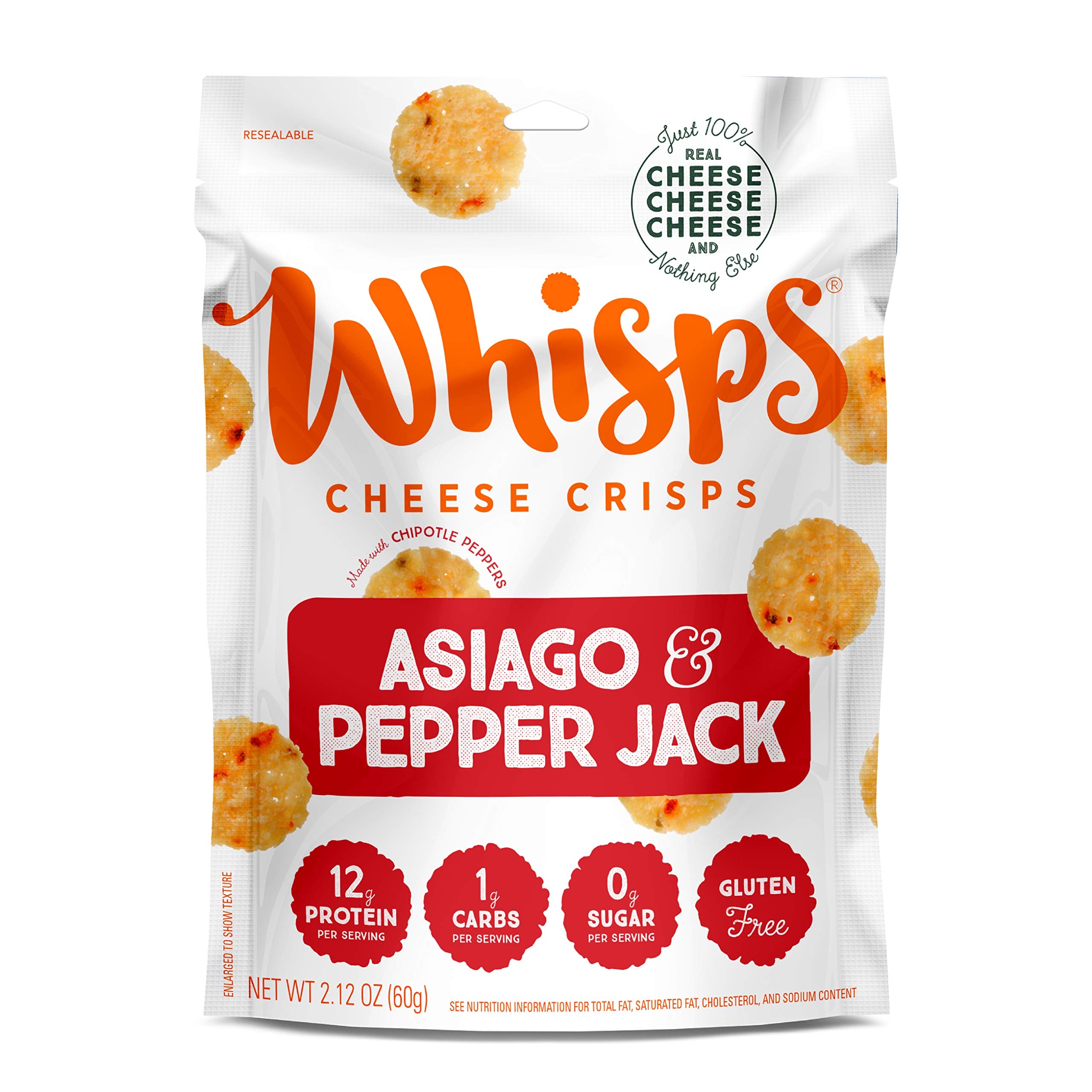 Whisps Cello Whisps Asiago Pepperjack Cheese Crisps