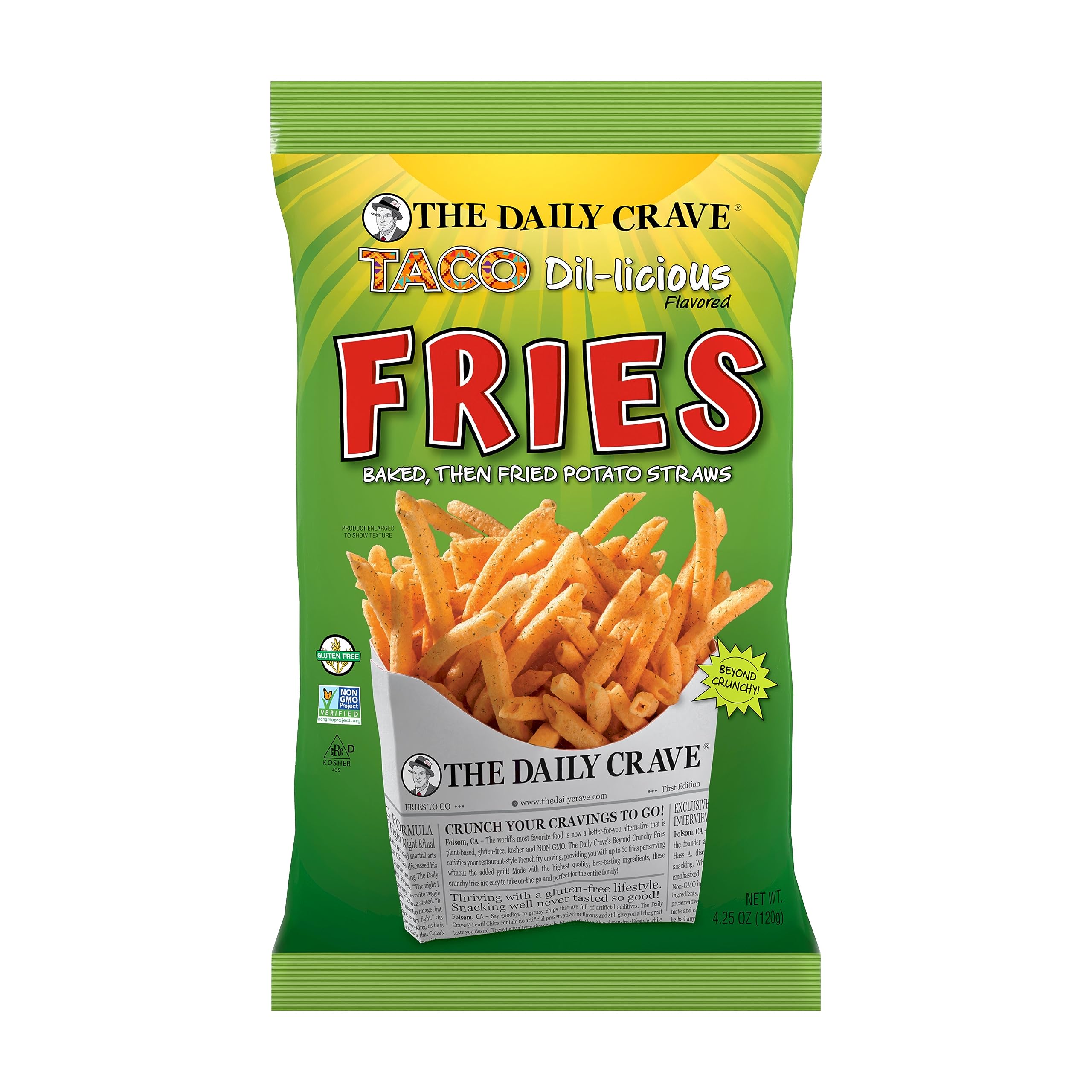 The Daily Crave Fries Taco Beyond Veggie Protein Snack