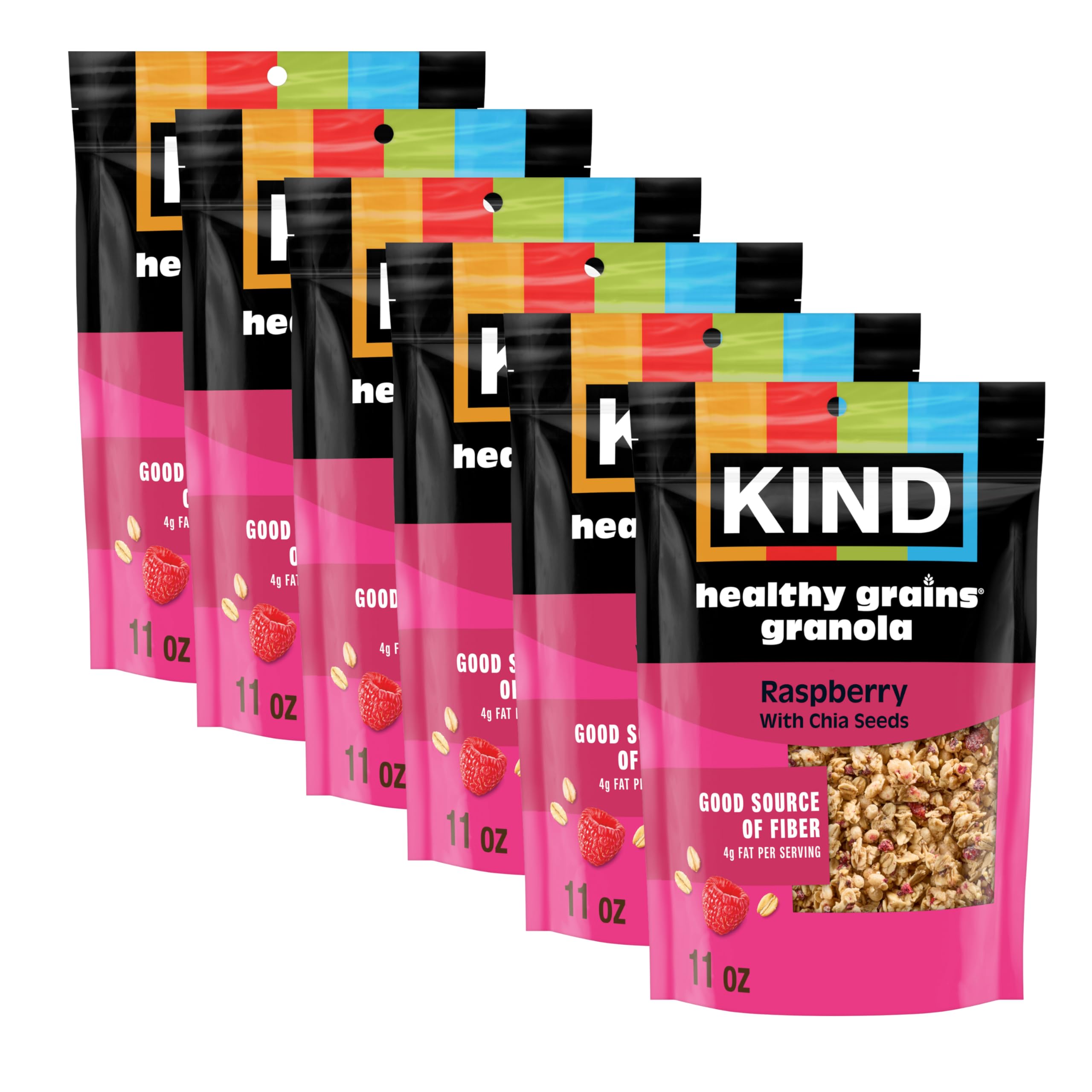 Kind Clusters Raspberry Chia Seed Granola Cereal