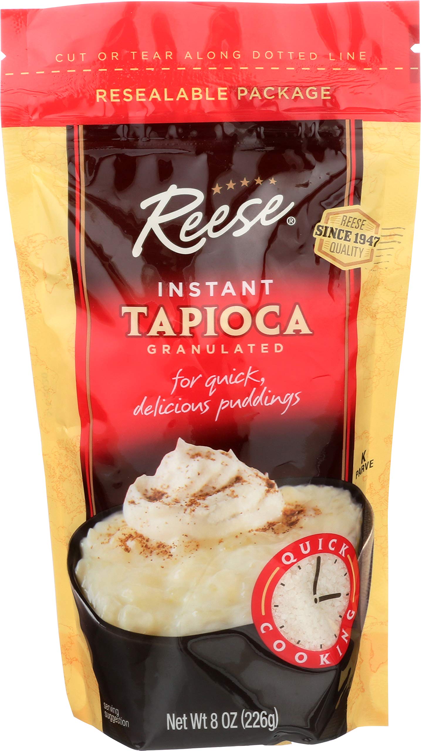 REESE (Pack of 12) Reese Tapioca Grain Starch Gluten Free Baking Thickener 8 Oz