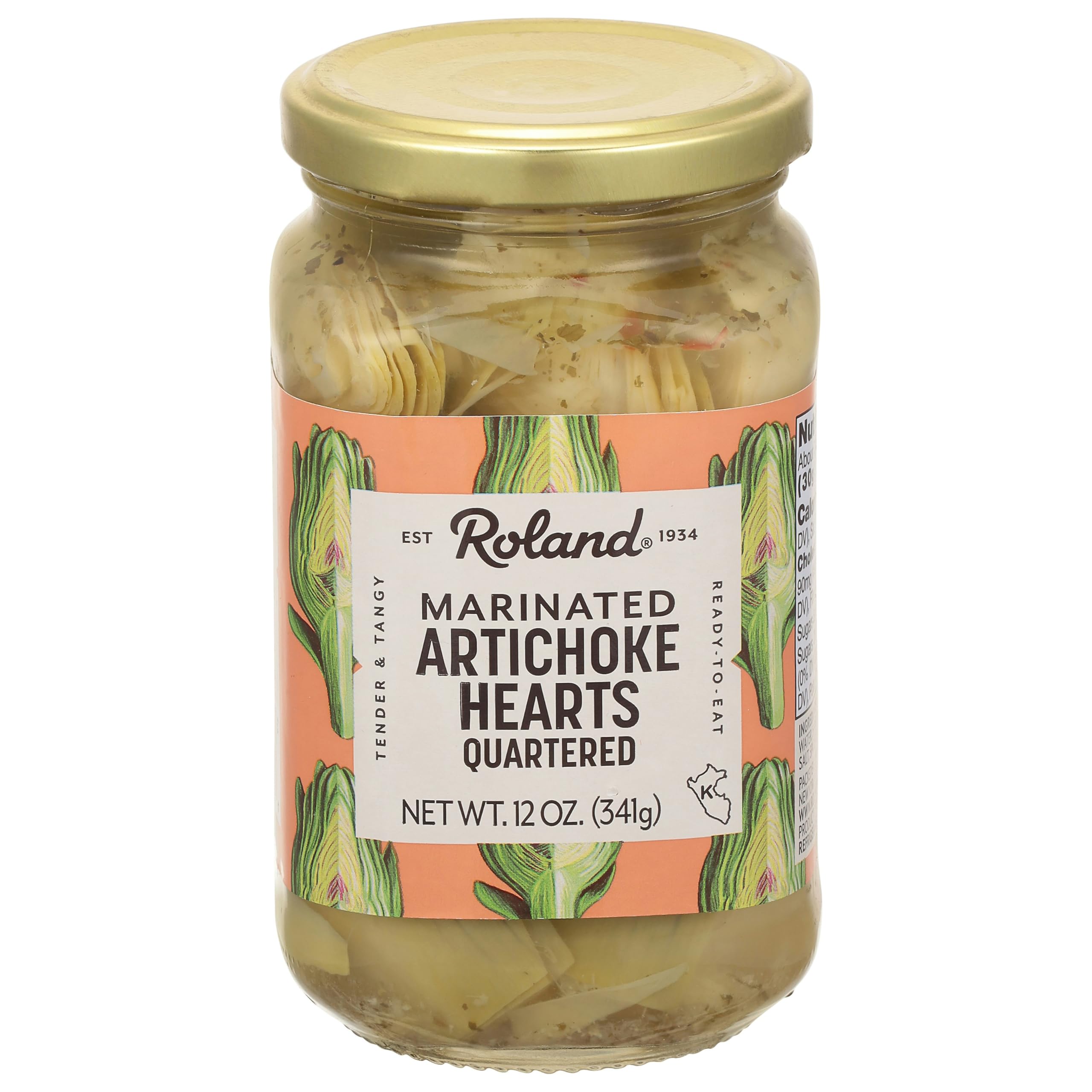 Roland Artichoke Hearts Marinated 12-14 Ct Pickled