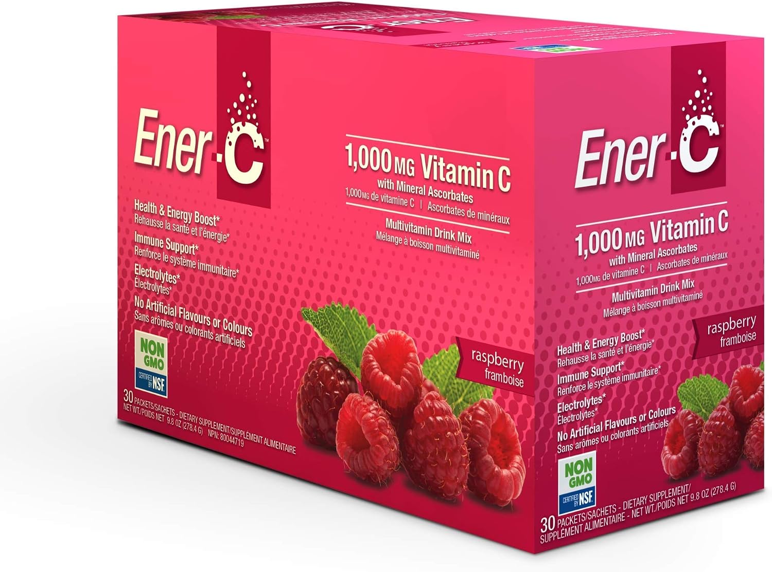ENER LIFE (Pack of 4) Ener Life Vitamin C Raspberry 30 Pieces
