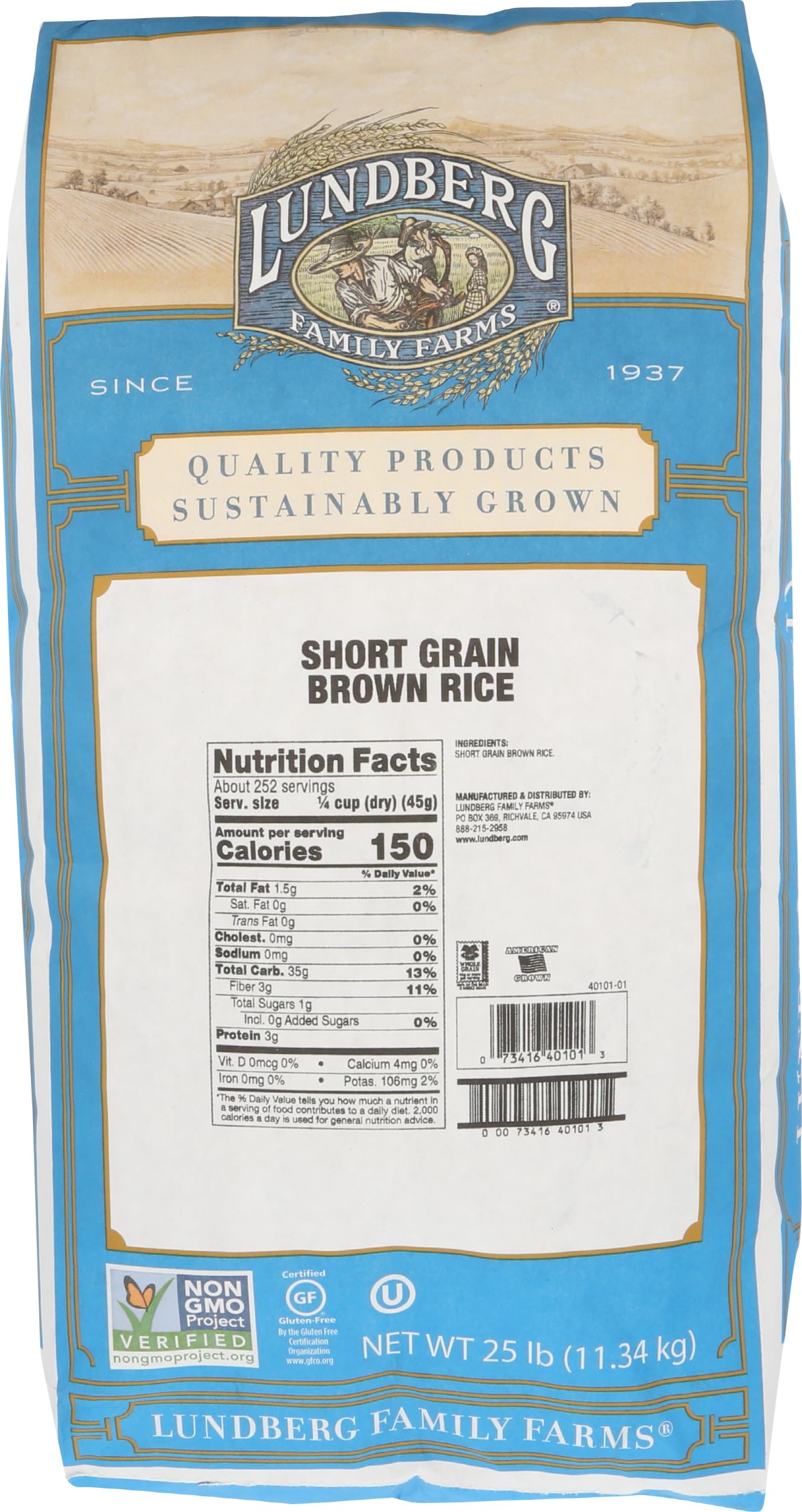 Lundberg Family Farms Short Grain Brown Rice