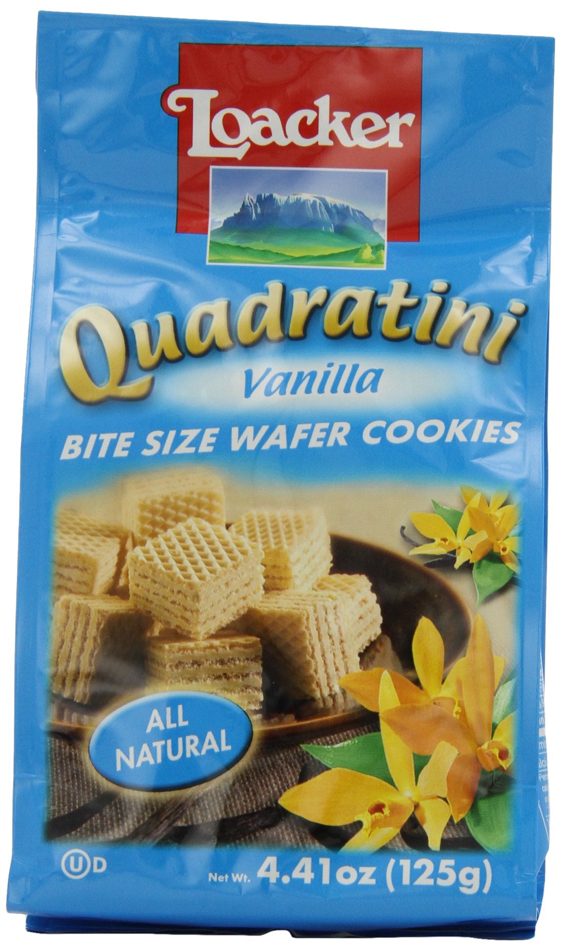 LOACKER (Pack of 18) Loacker Wafer Quadrat Vanilla Natural Grocery Specialty Coo 4.41 Oz