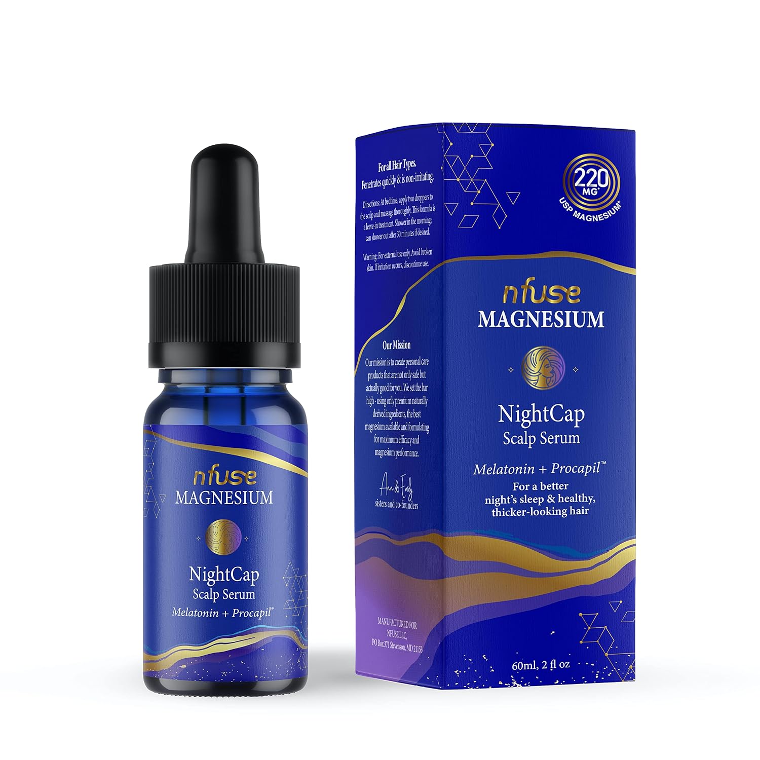 NFUSE (Pack of 3) Nfuse Nightcap Scalp Serum for Hair Growth Treatment Night Use 2 Oz
