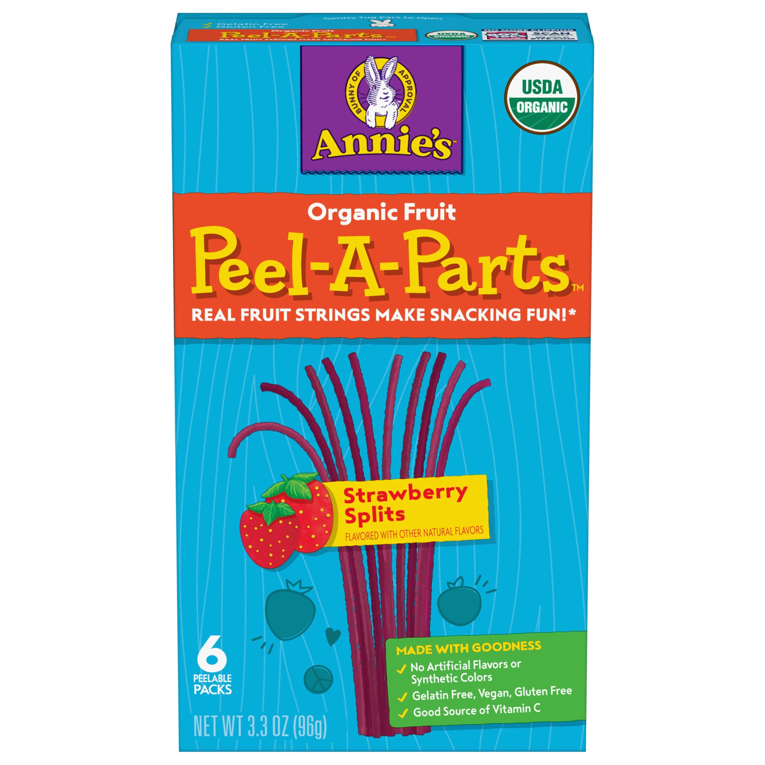 Annie's Homegrown Fruit Snack Peel Apricot Strawberry