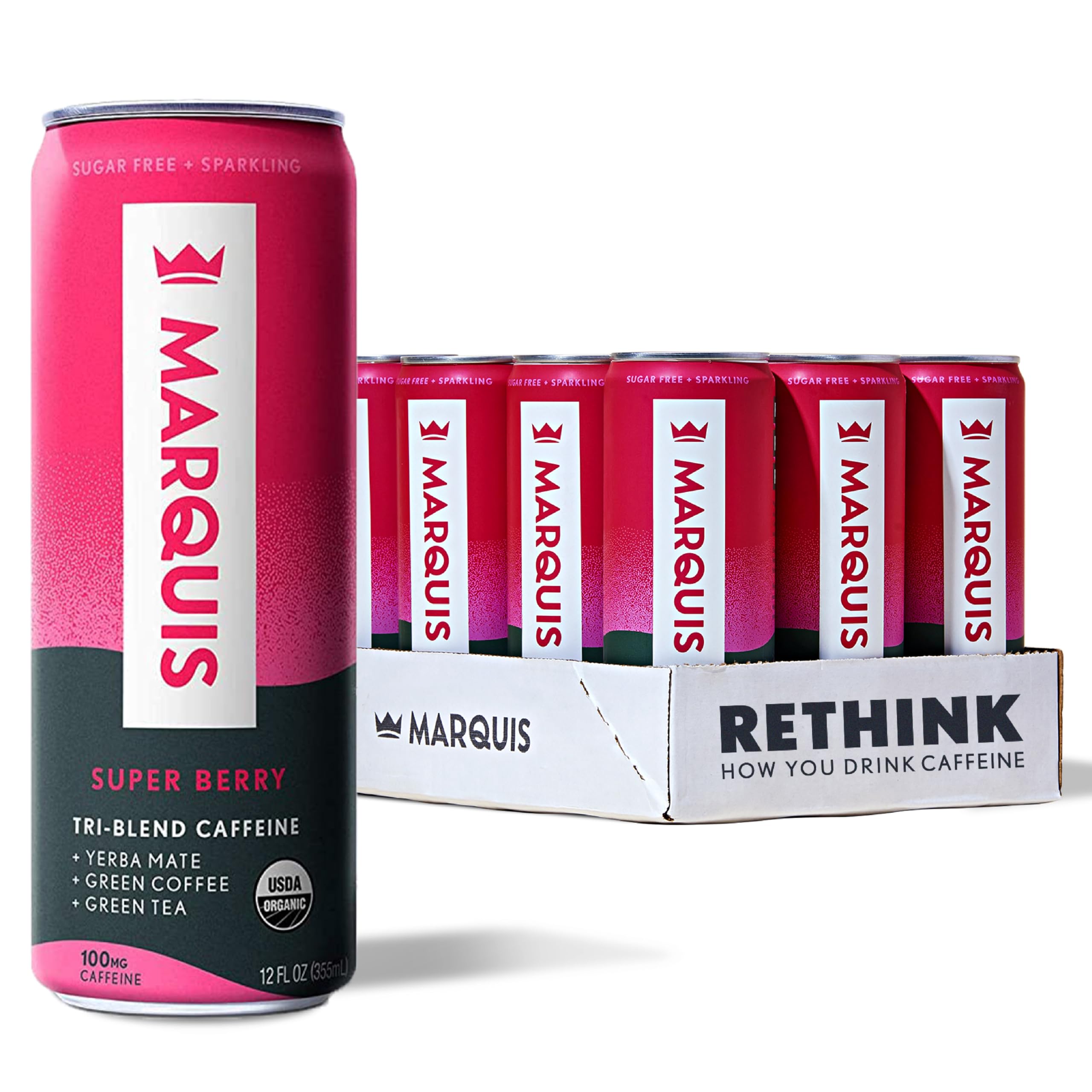 Marquis Organic Energy Yerba Mate Super Berry Ready to Dri
