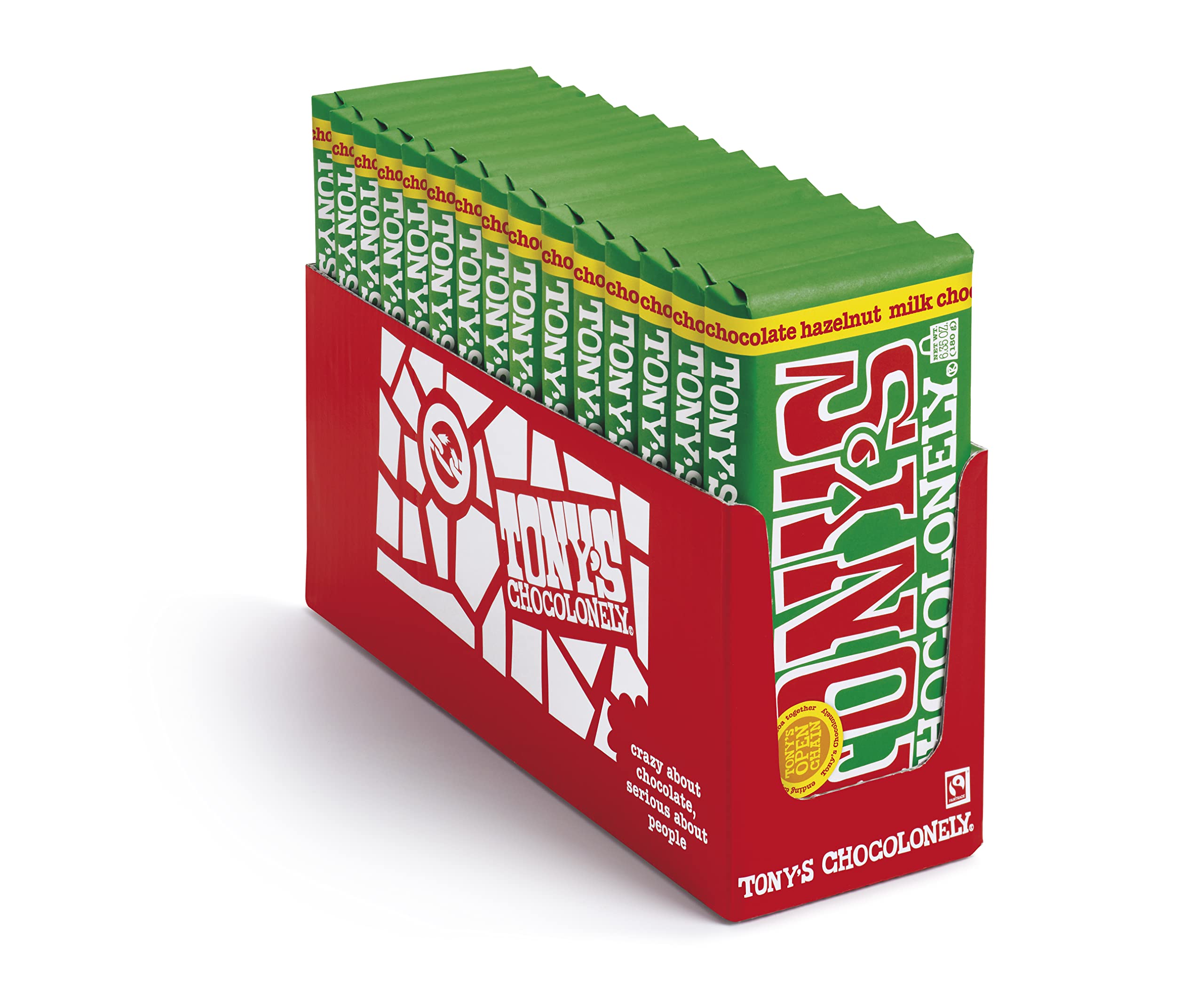 Tonys Chocolonely Milk Chocolate Bar with Hazelnut