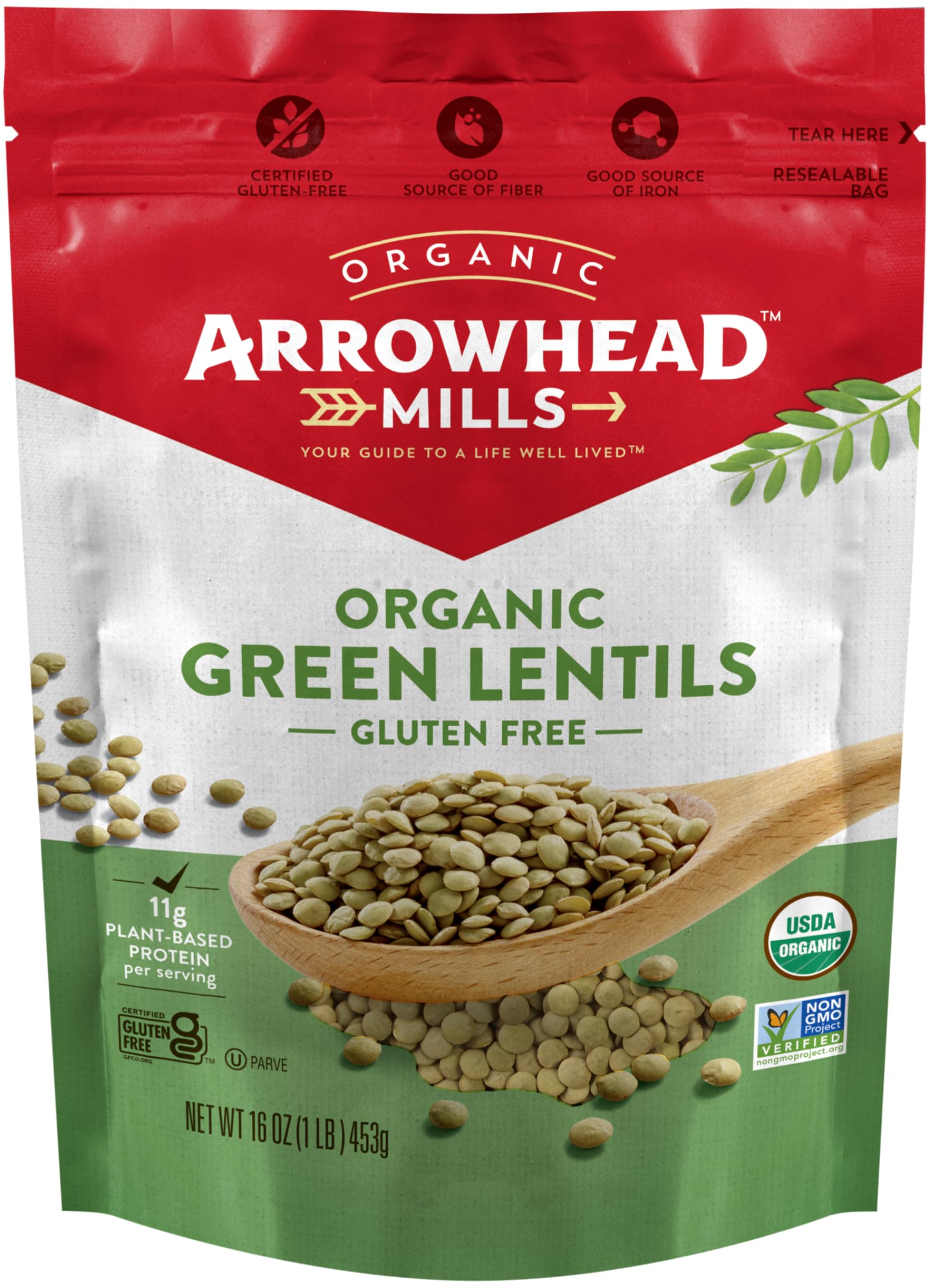 Arrowhead Mills Bean Lentil Green Organic