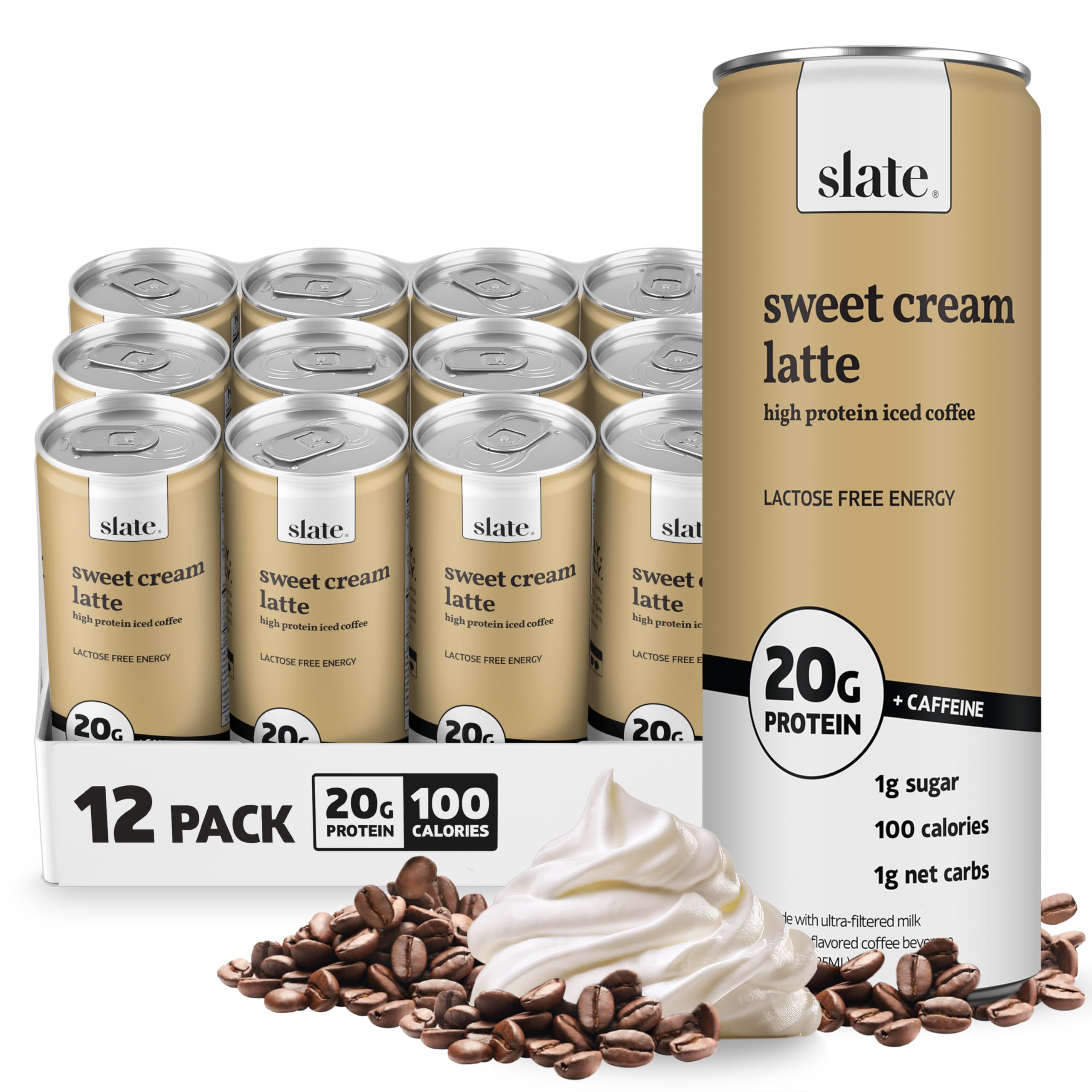 Slate Protein Latte Unsweetened Cream