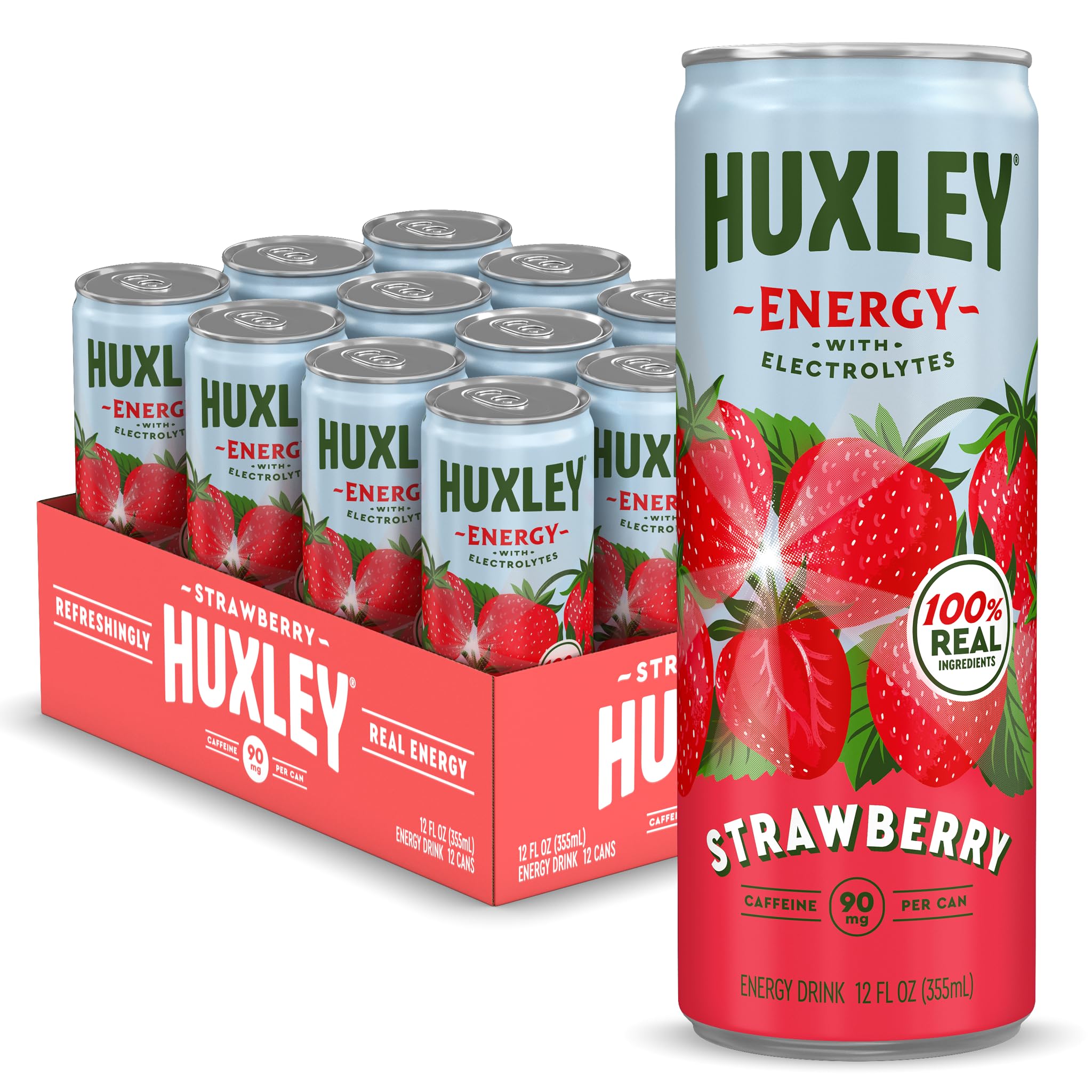 Huxley Energy Beverage ENR Zero Sugar Strawberry