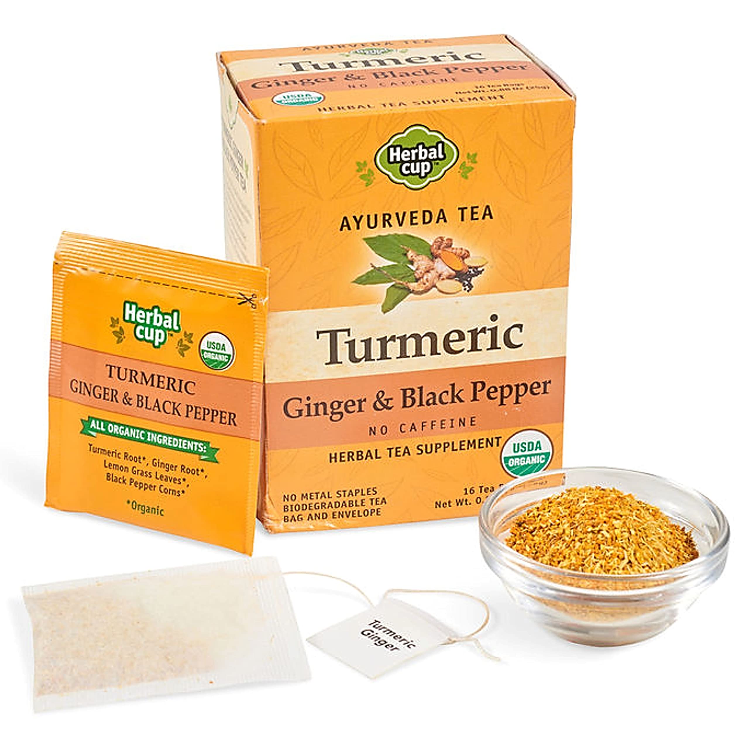 Herbal Cup Tea Ginger Black Pepper 16 bag