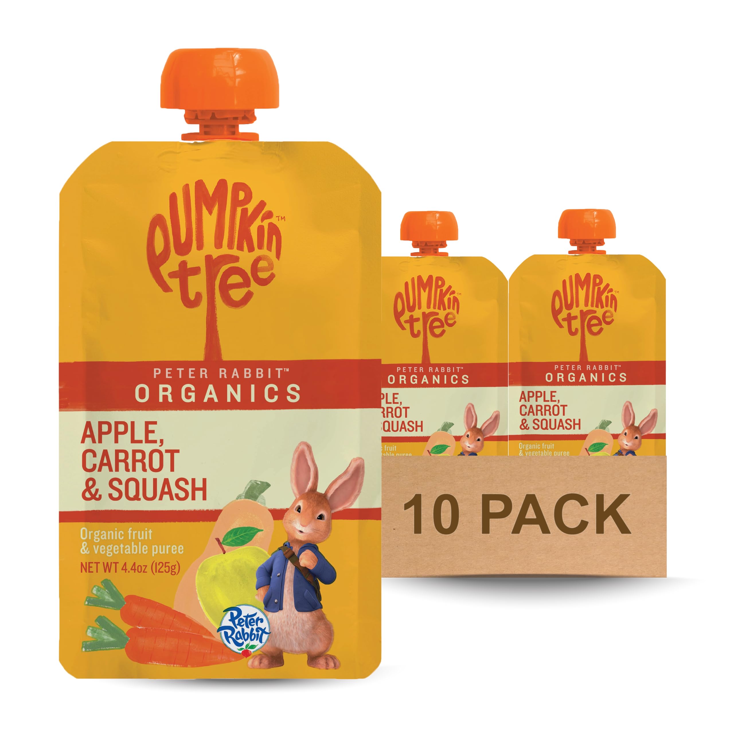 PETER RABBIT (Pack Of 20) Peter Rabbit Baby Carrot Squeeze Apple Organic 4.4 Oz