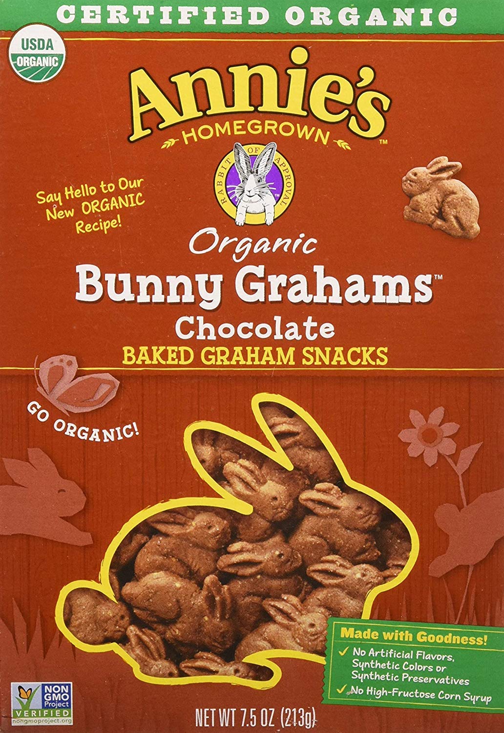 Annie's Homegrown Cookie Bunny Graham Choc