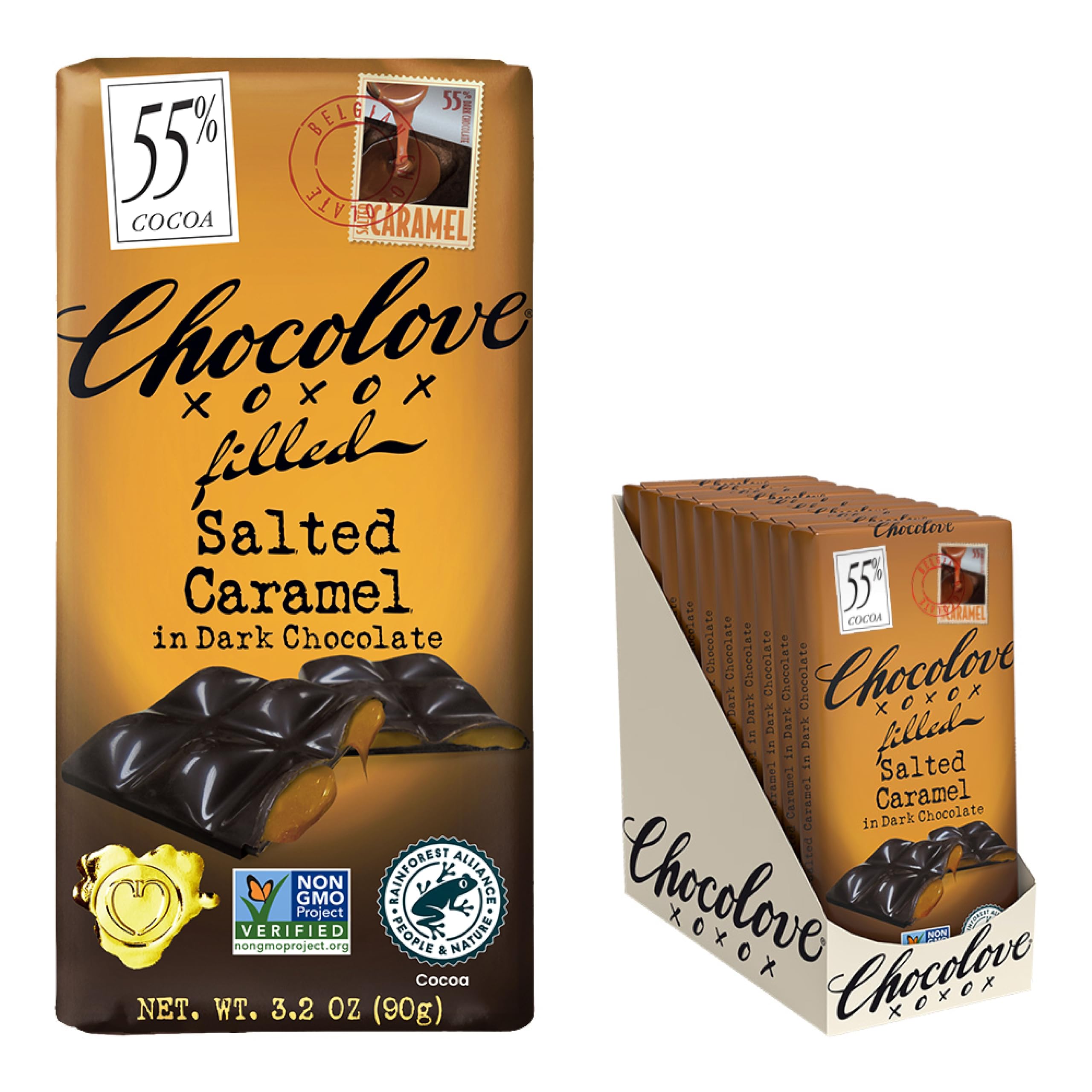 Chocolove Dark Chocolate Bar Sea Salt Caramel