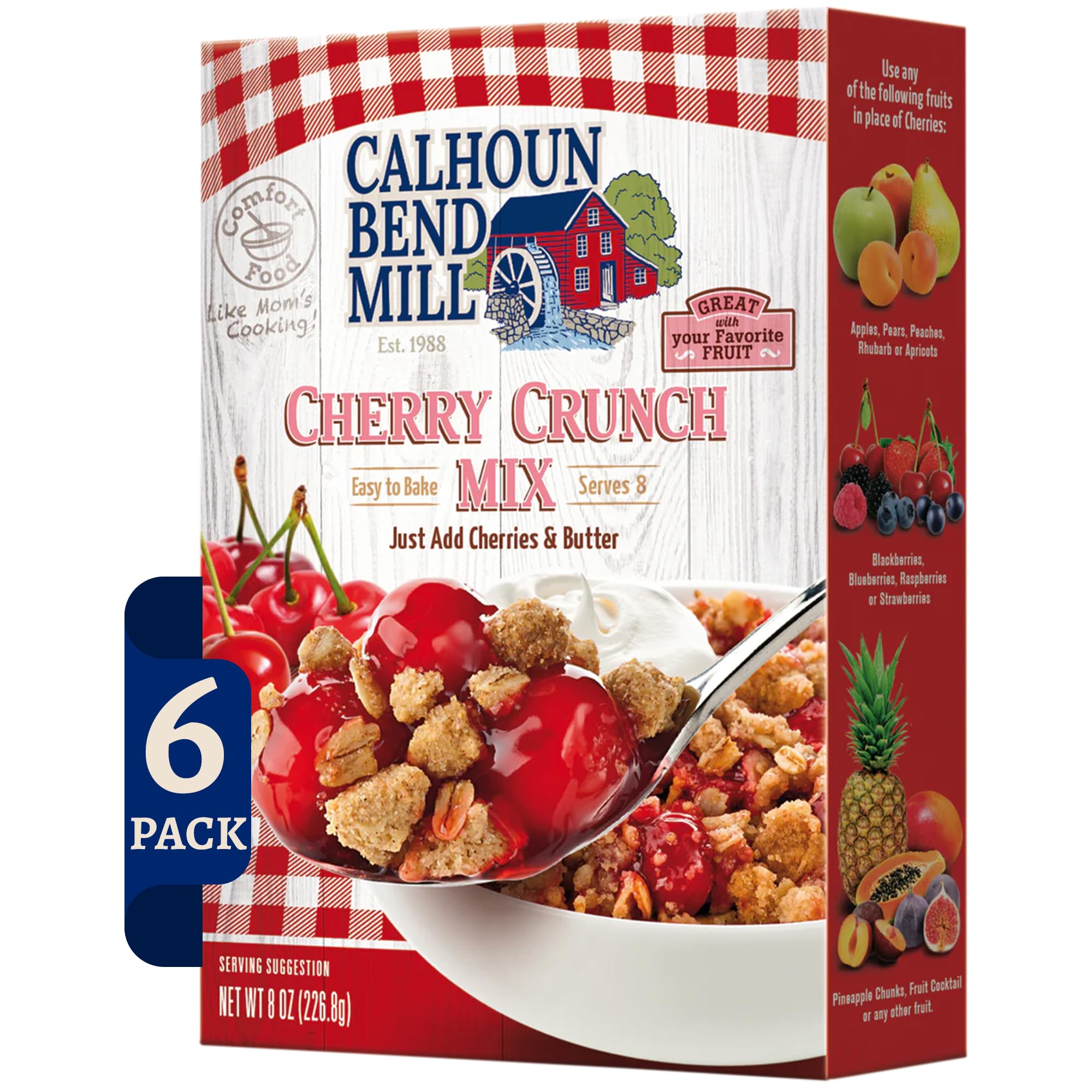 CALHOUN BEND (Pack of 18) Calhoun Bend Mill Calhoun Bend Mix Cherry Crunch Baking Cobble 8 Oz