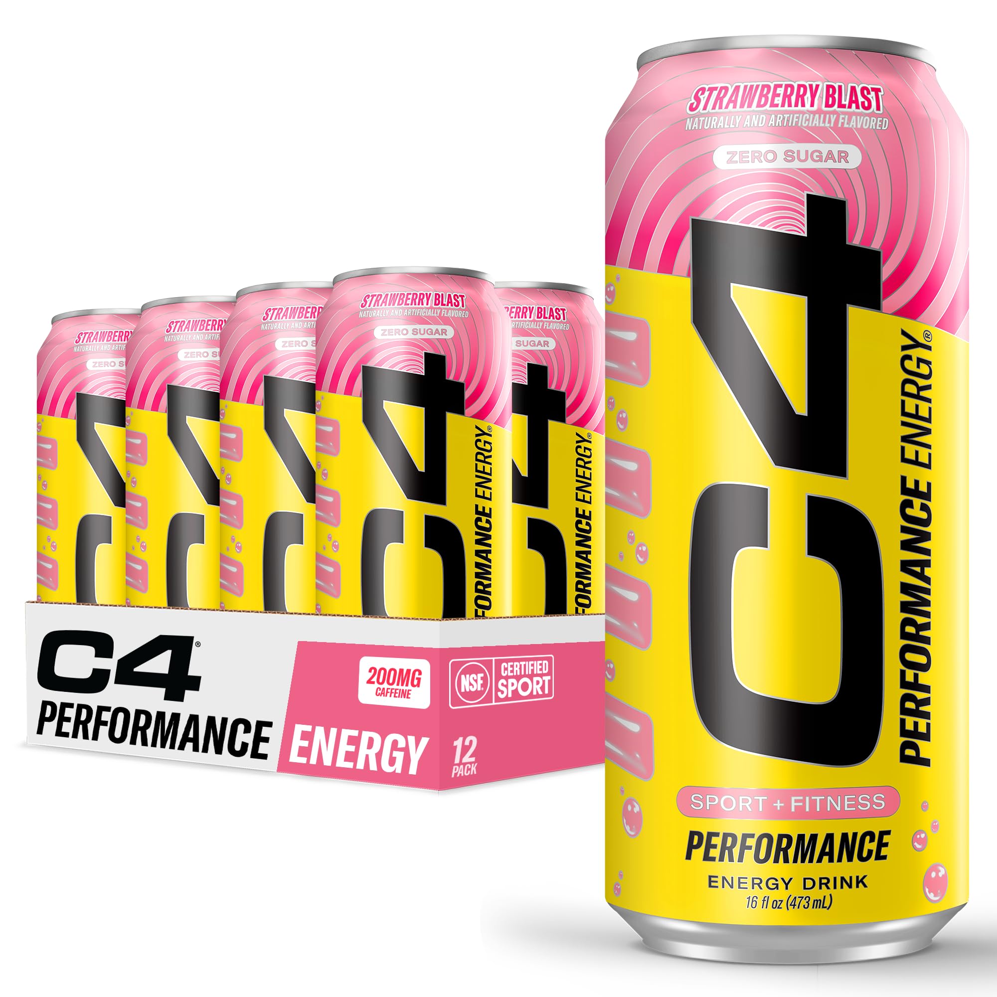 C4 Energy Drink Strawberry Non Carbonated