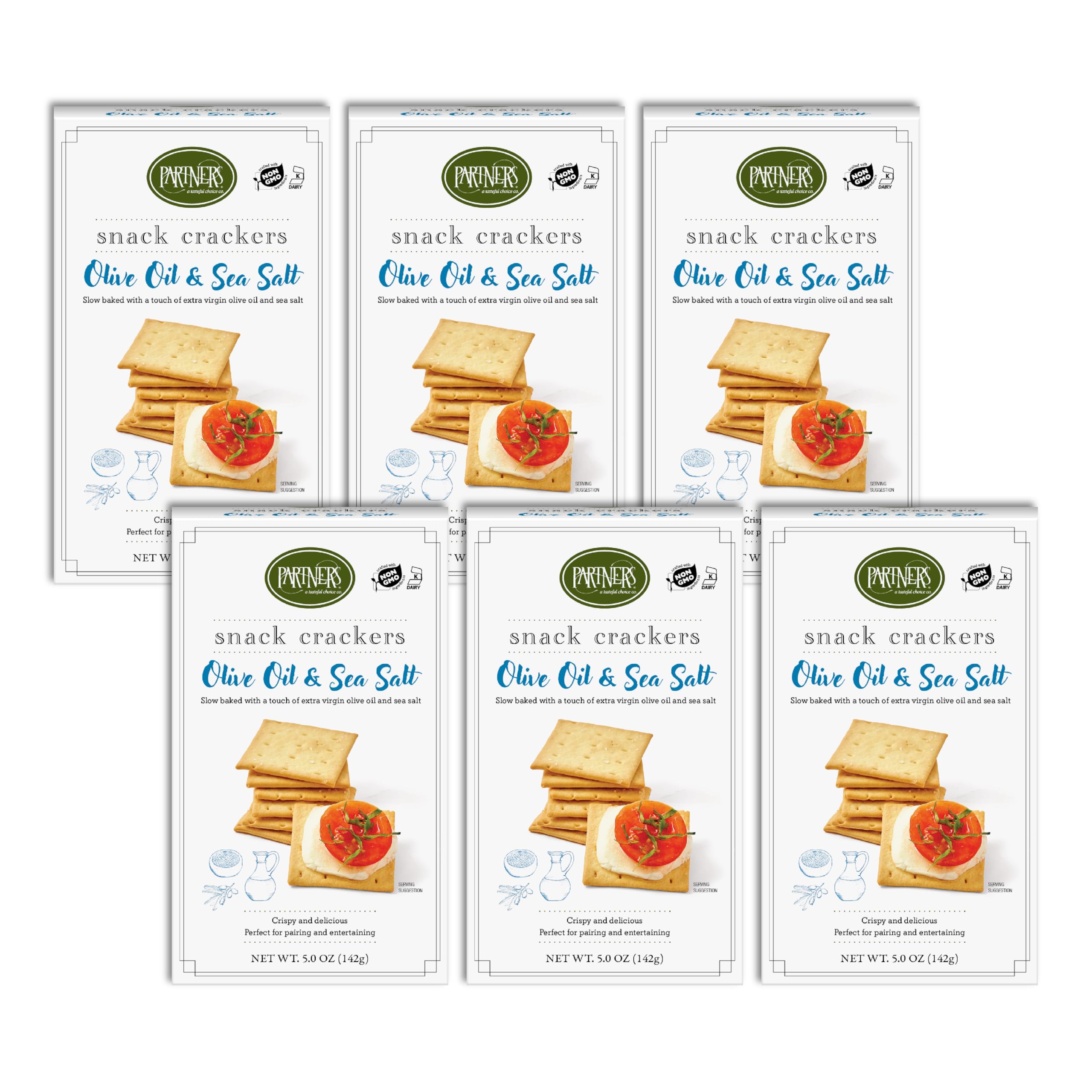 Partners Cracker Olive Sea Salt Snack Crackers