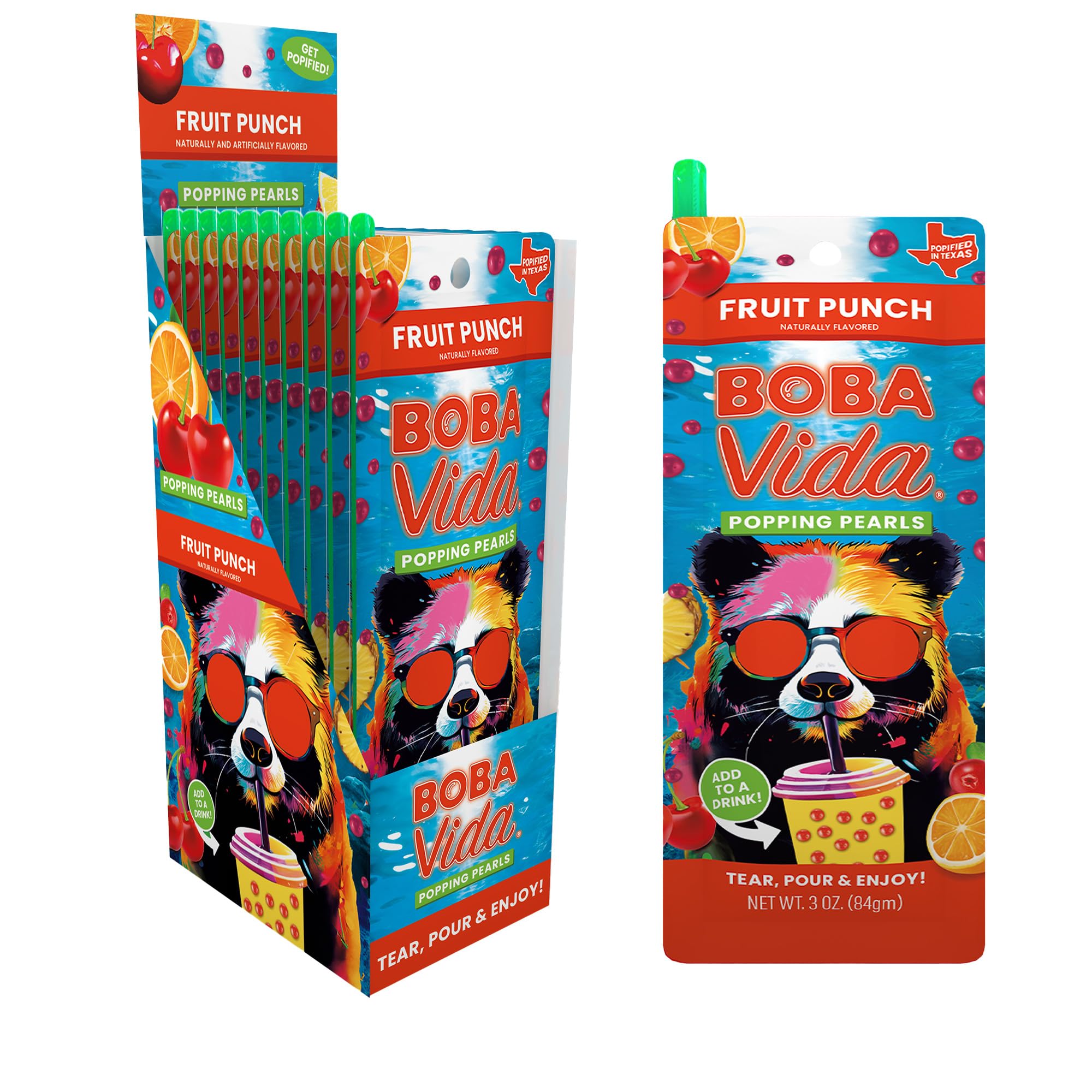 Bobavida Boba Popping Fruit Punch